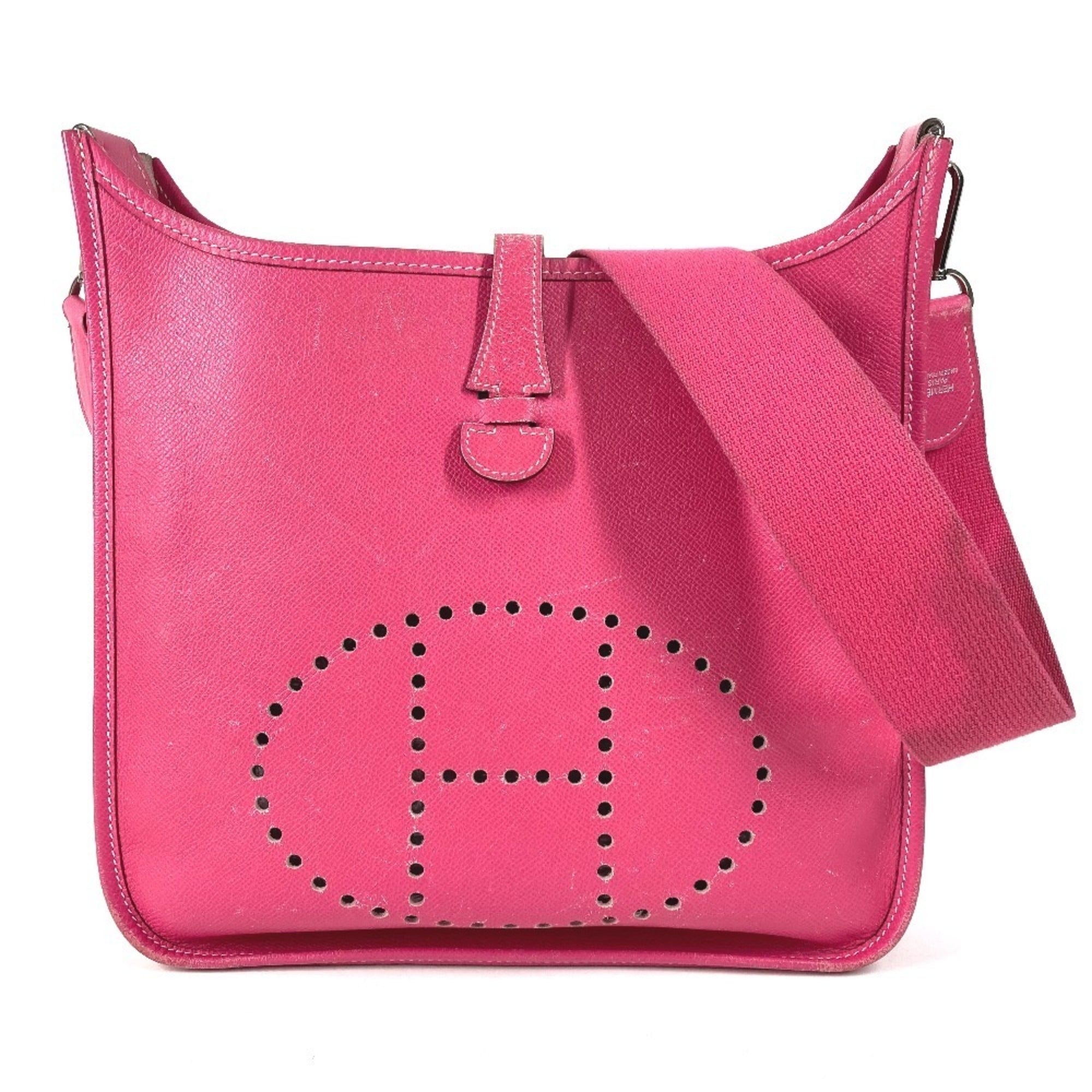 Hermes Pink Rose Tyrien Epsom Leather Shoulder Bag (Pre-Owned)