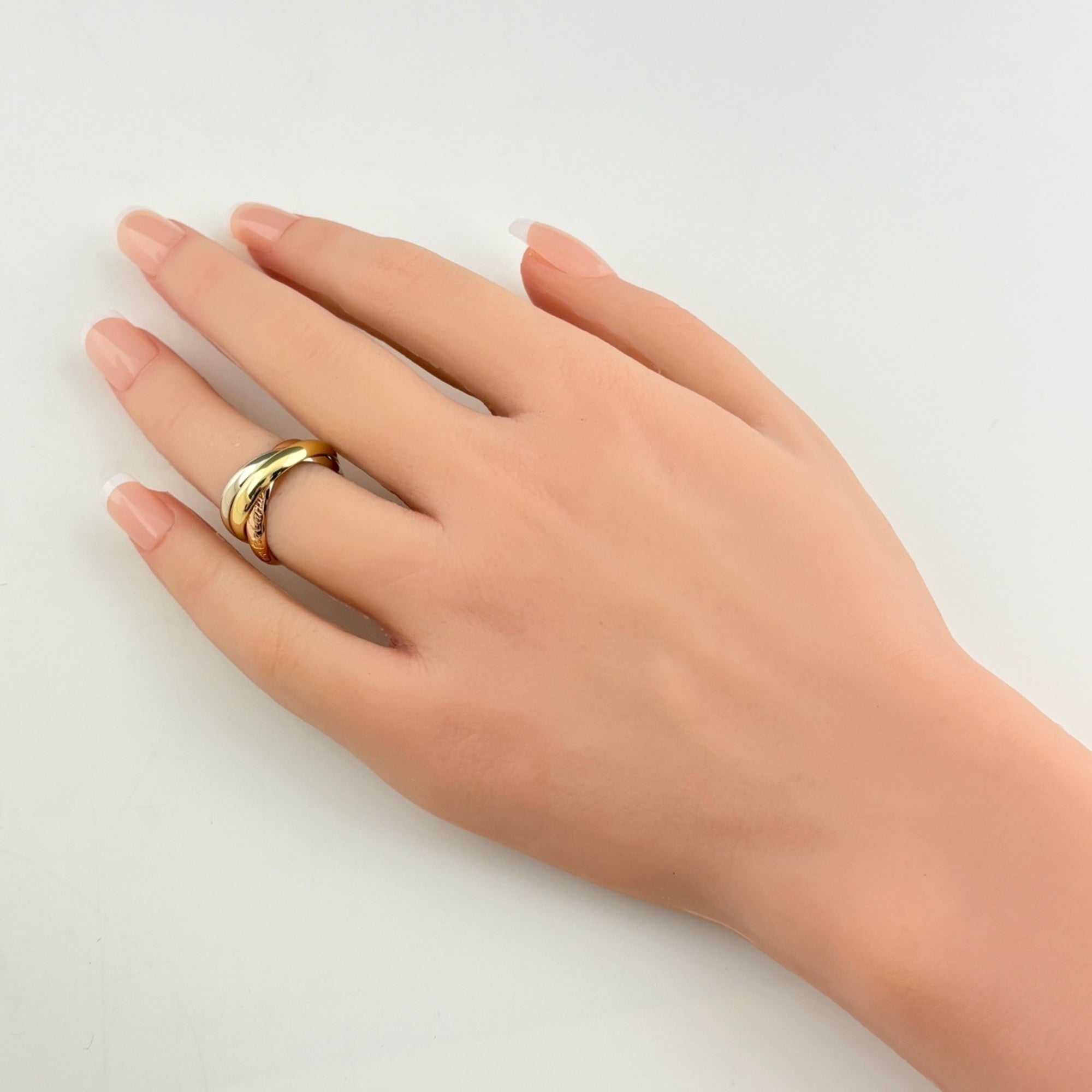 Cartier Yellow Gold (18K) Pink Gold (18K) White Gold (18K) Band Ring (Pre-Owned)