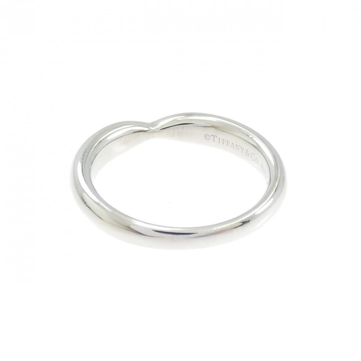 Tiffany Platinum Platinum 950 Band Ring (Pre-Owned)