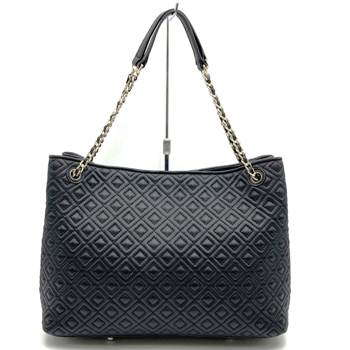 Tory Burch Black Leather Shoulder Bag Tote Bag (Pre-Owned)