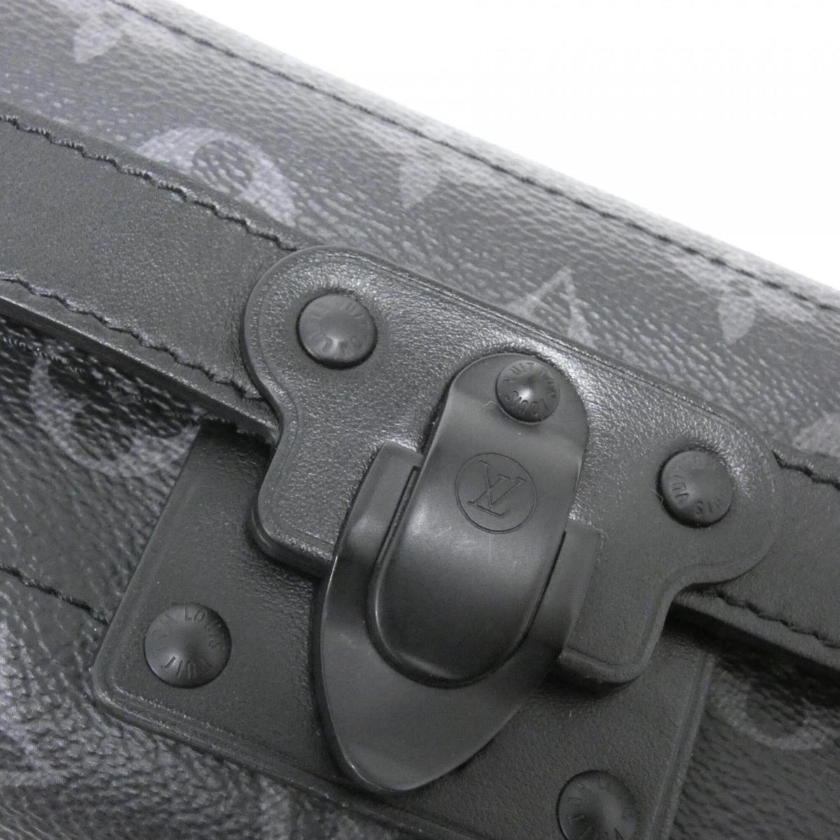 Louis Vuitton Black Coated Canvas Shoulder Bag (Pre-Owned)