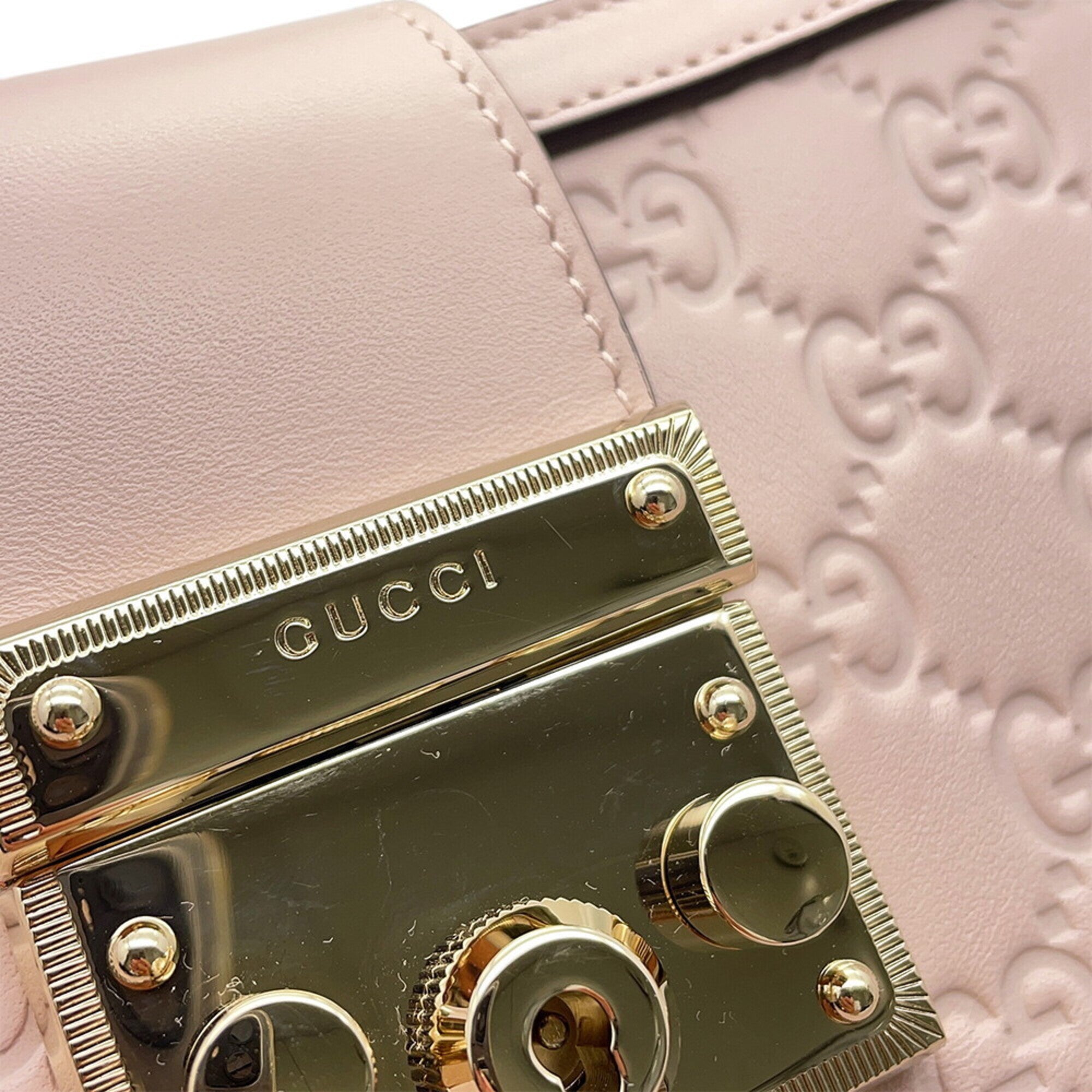 Gucci Pink Leather Handbag (Pre-Owned)