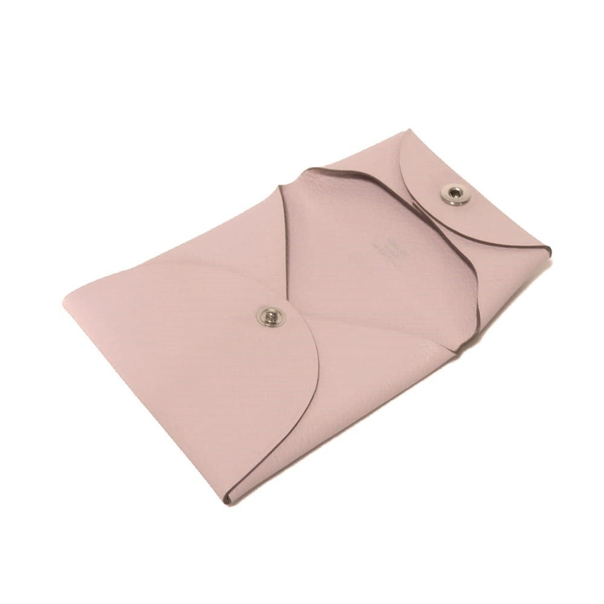 Hermes Pink Evercalf Leather Coin Purse/Coin Case (Pre-Owned)