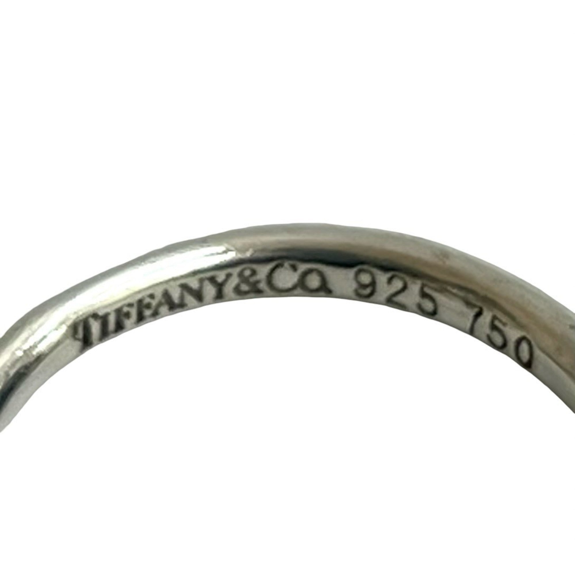 Tiffany Gold Silver Gold (18K) Silver 925 Band Ring (Pre-Owned)