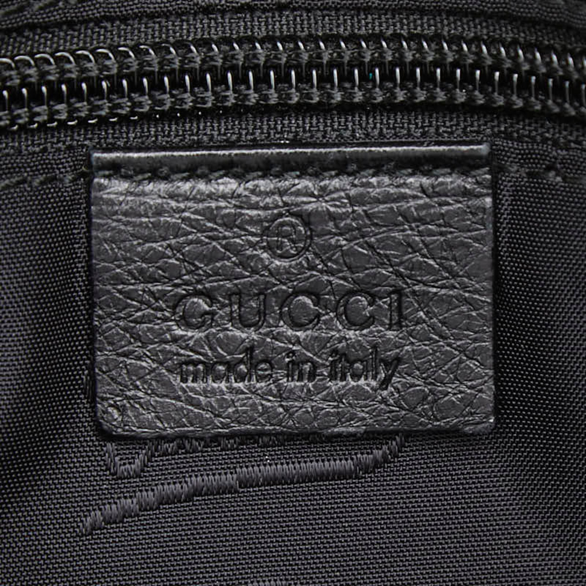 Gucci Black Pvc Leather Shoulder Bag (Pre-Owned)