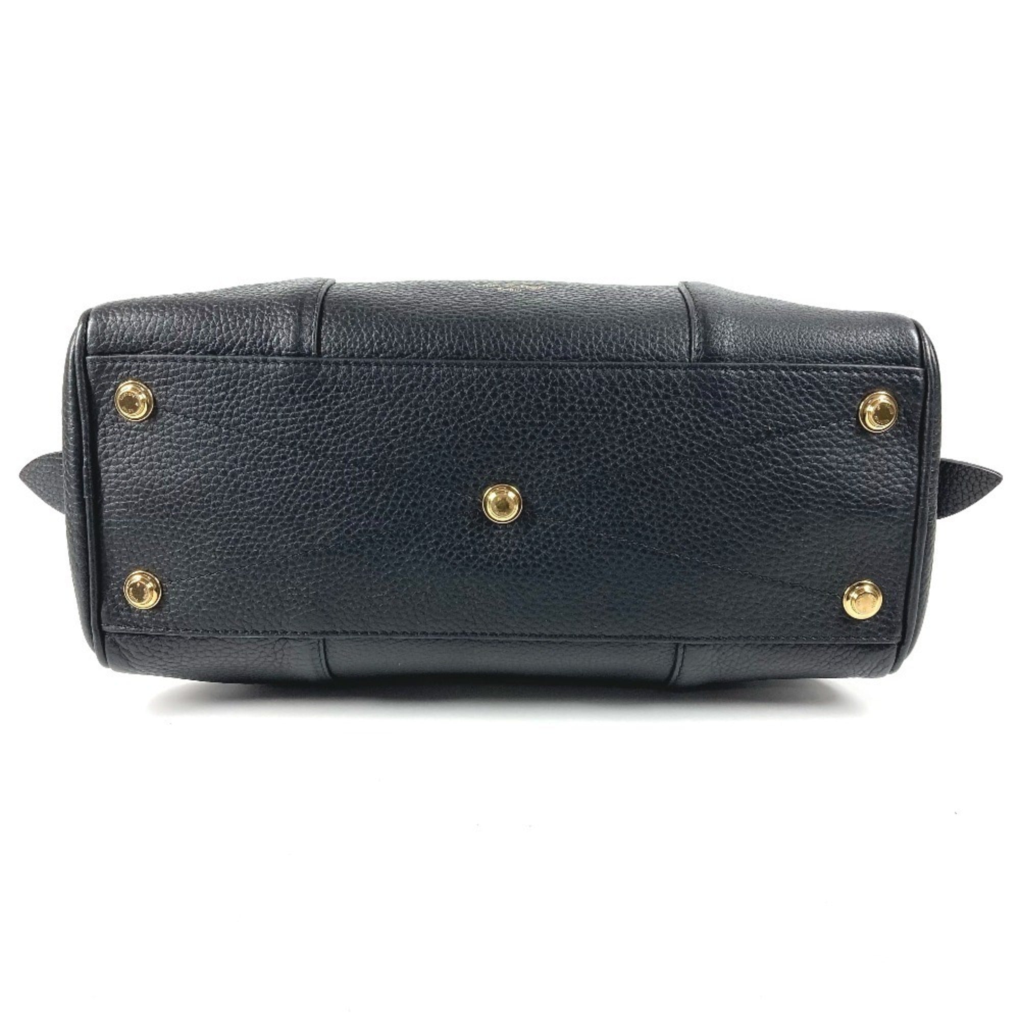Louis Vuitton Black Noir Leather Handbag Tote Bag (Pre-Owned)