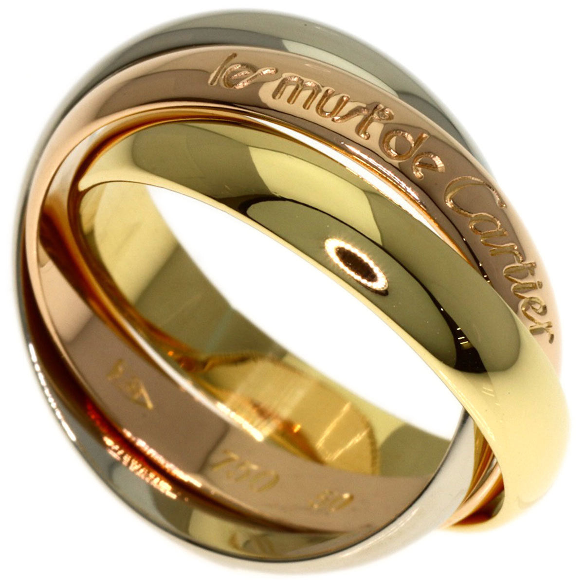 Cartier Trinity Yellow Gold (18K) Pink Gold (18K) White Gold (18K) Band Ring (Pre-Owned)