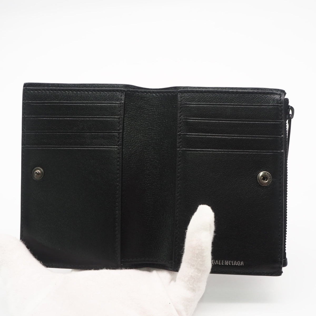 Balenciaga Black Leather Wallet (Bi-Fold) (Pre-Owned)