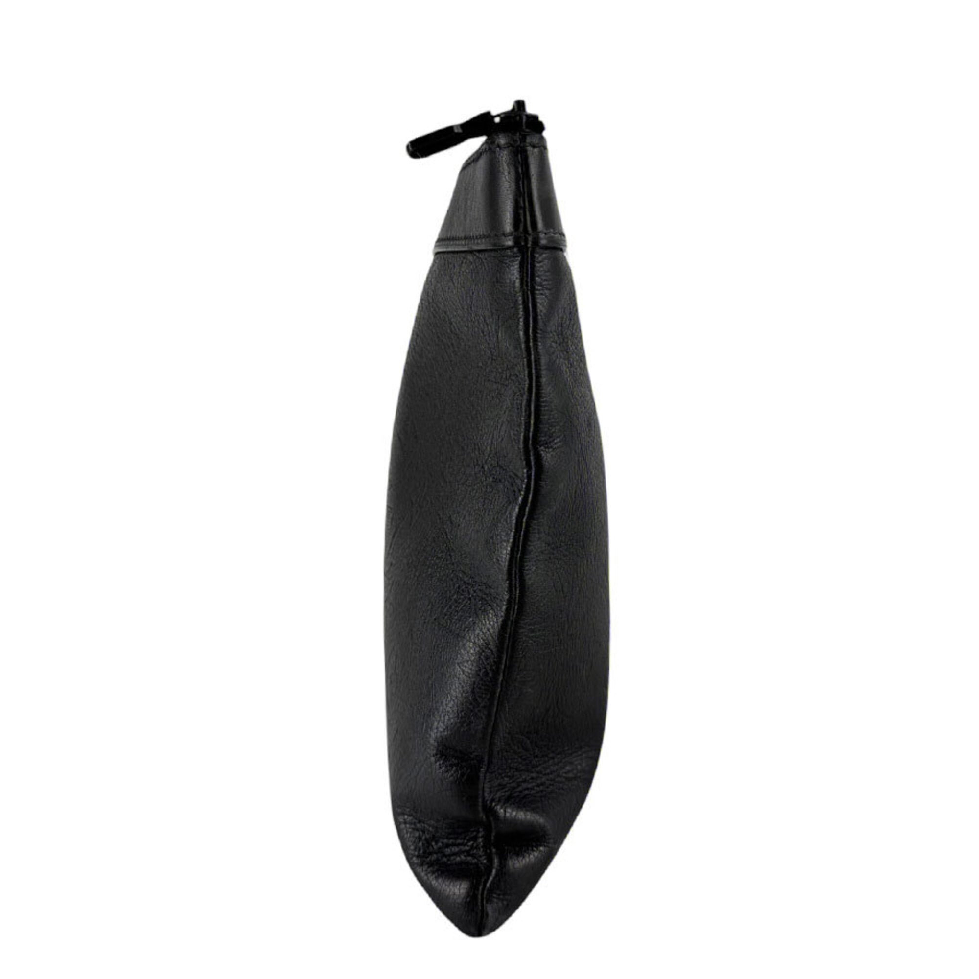 Louis Vuitton Black Monogram Shadow Clutch Bag (Pre-Owned)