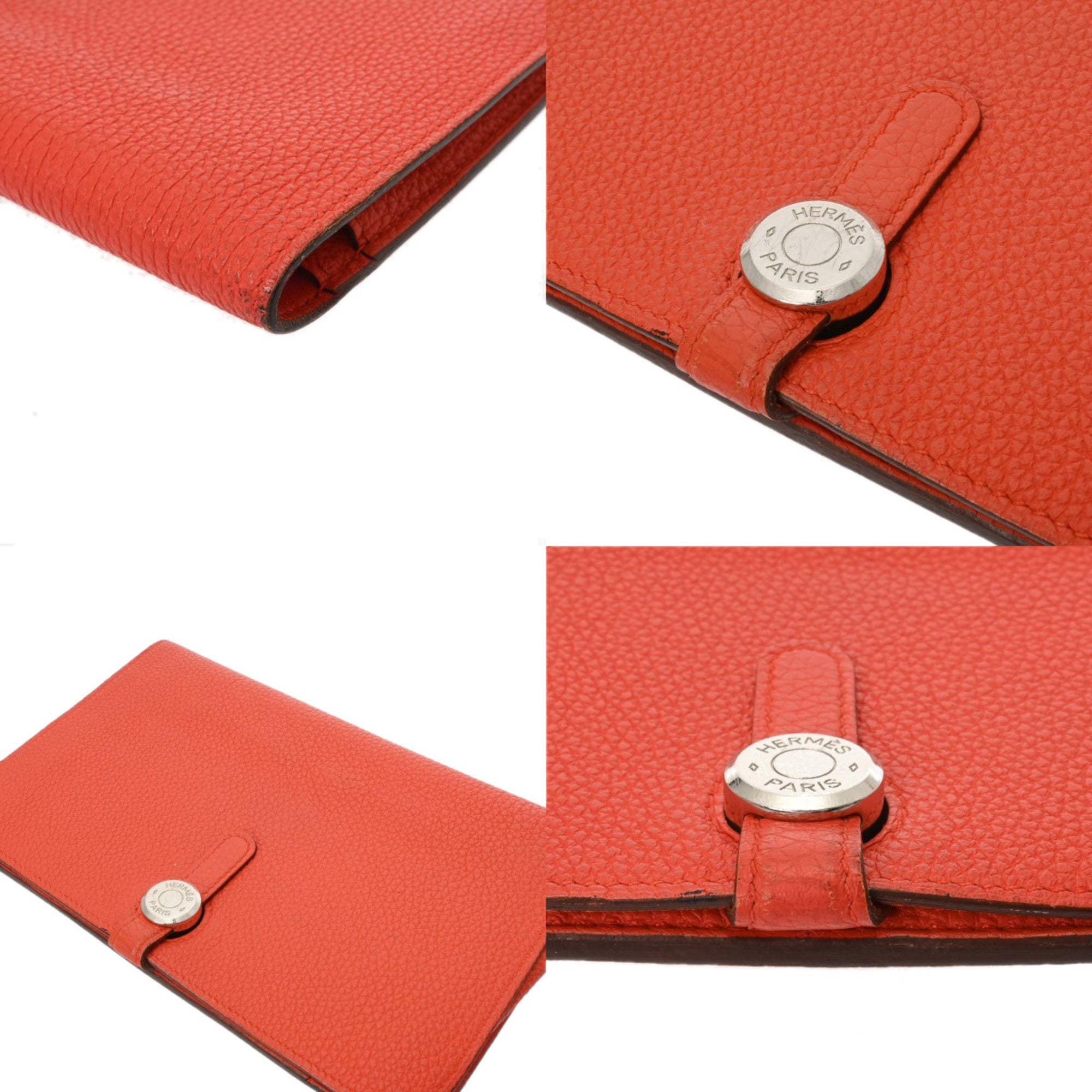 Hermes Togo Leather Long Wallet (Bi-Fold) (Pre-Owned)