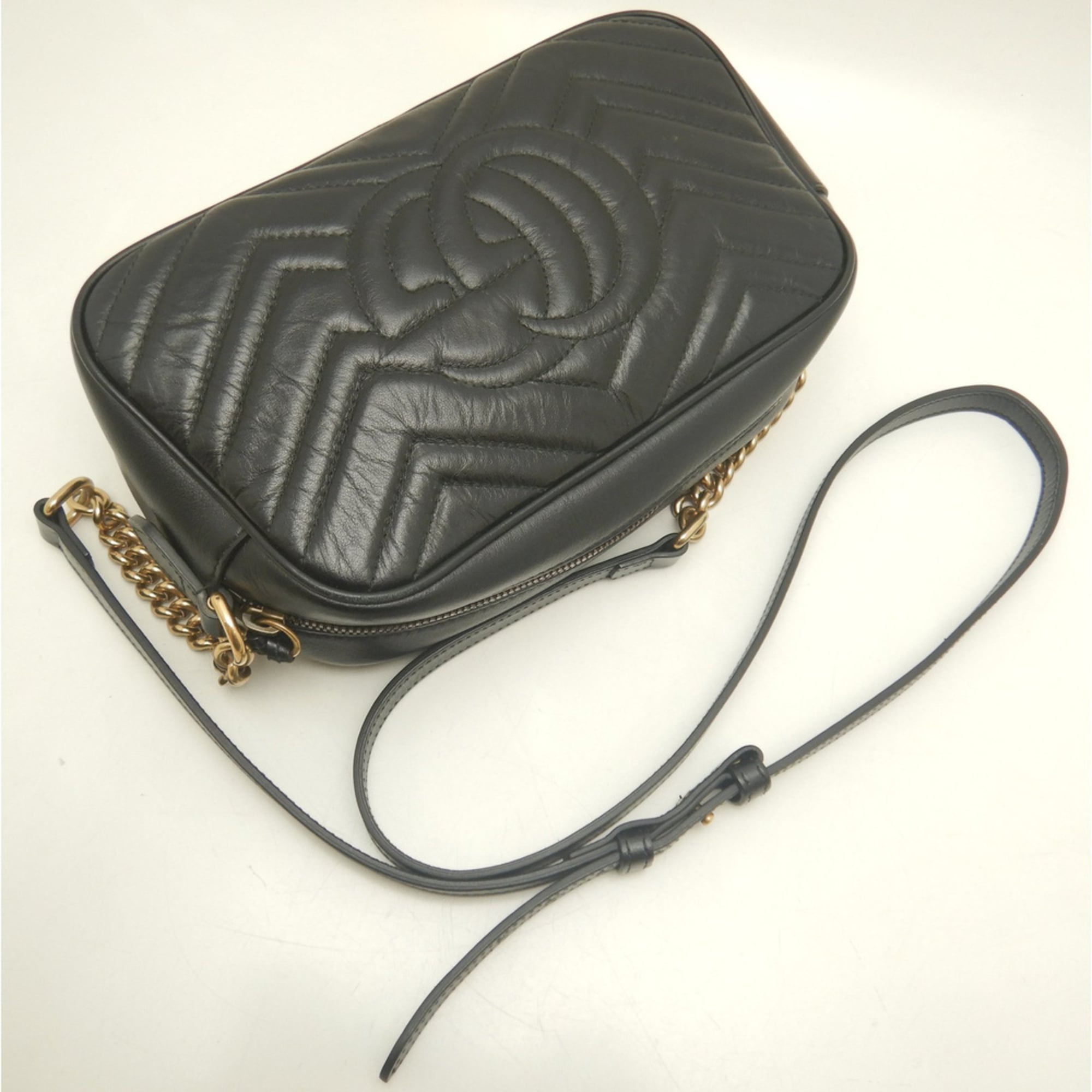 Gucci Black Leather Shoulder Bag (Pre-Owned)