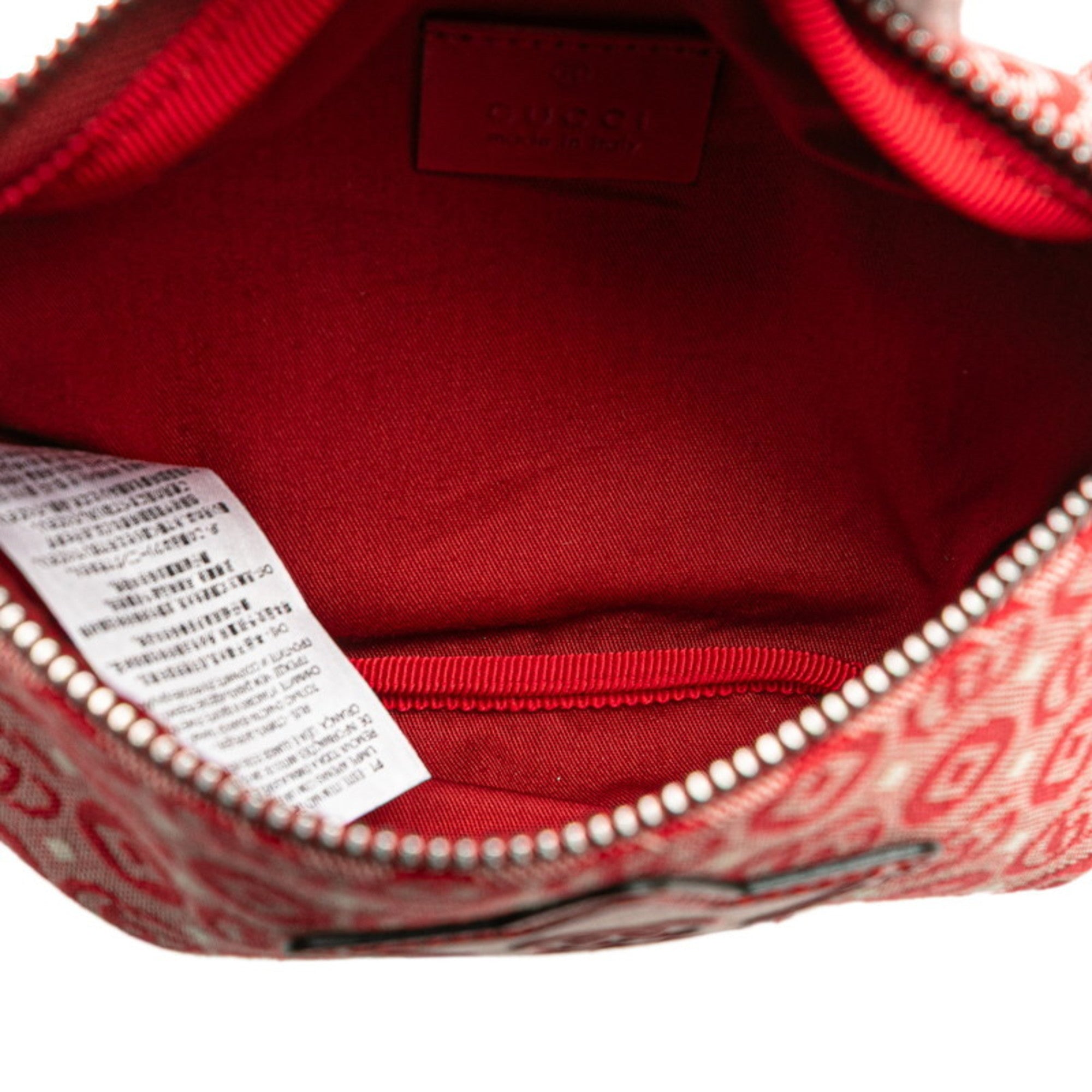 Gucci Red Color Canvas Fanny Pack (Pre-Owned)