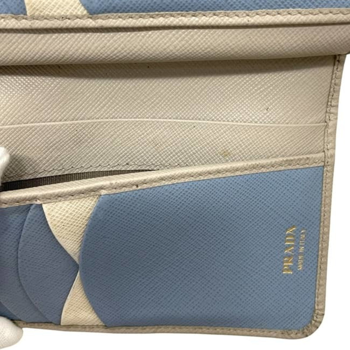 Prada Beige Saffiano Wallet (Bi-Fold) (Pre-Owned)