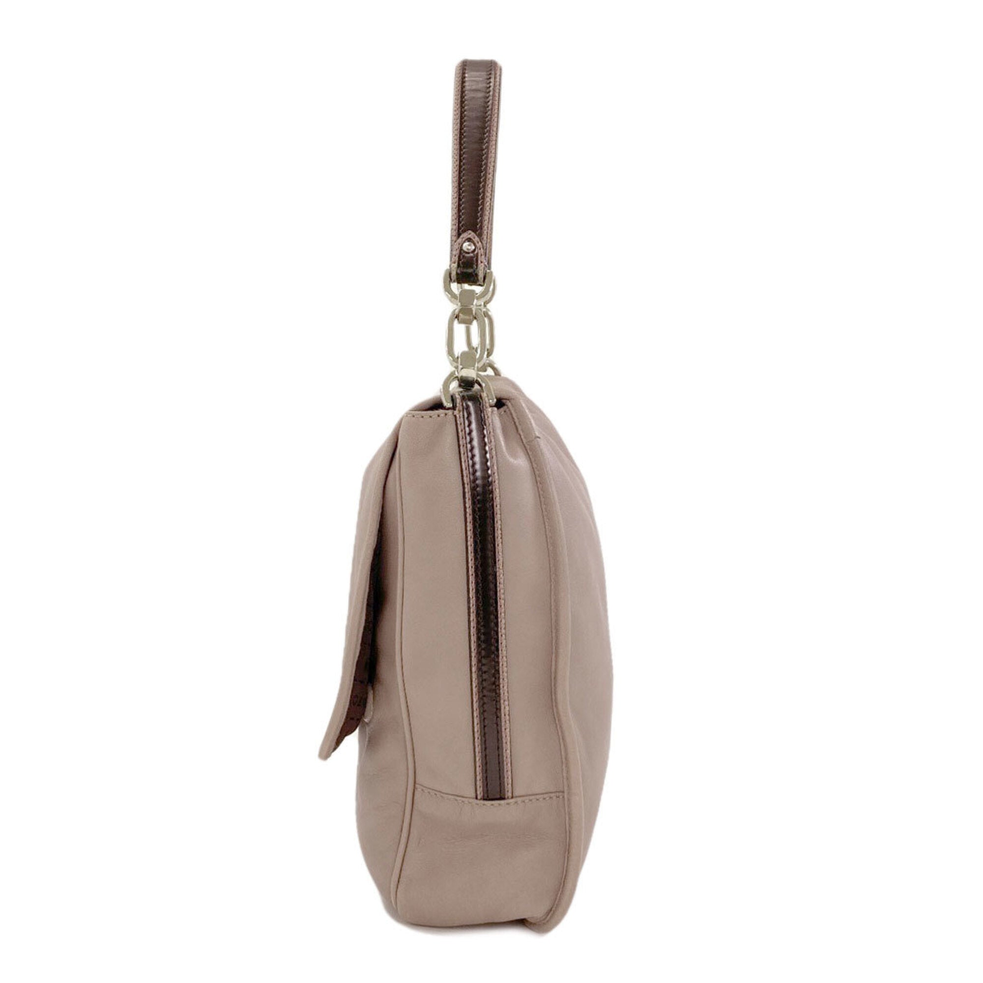 Loewe Grayish Leather Shoulder Bag (Pre-Owned)
