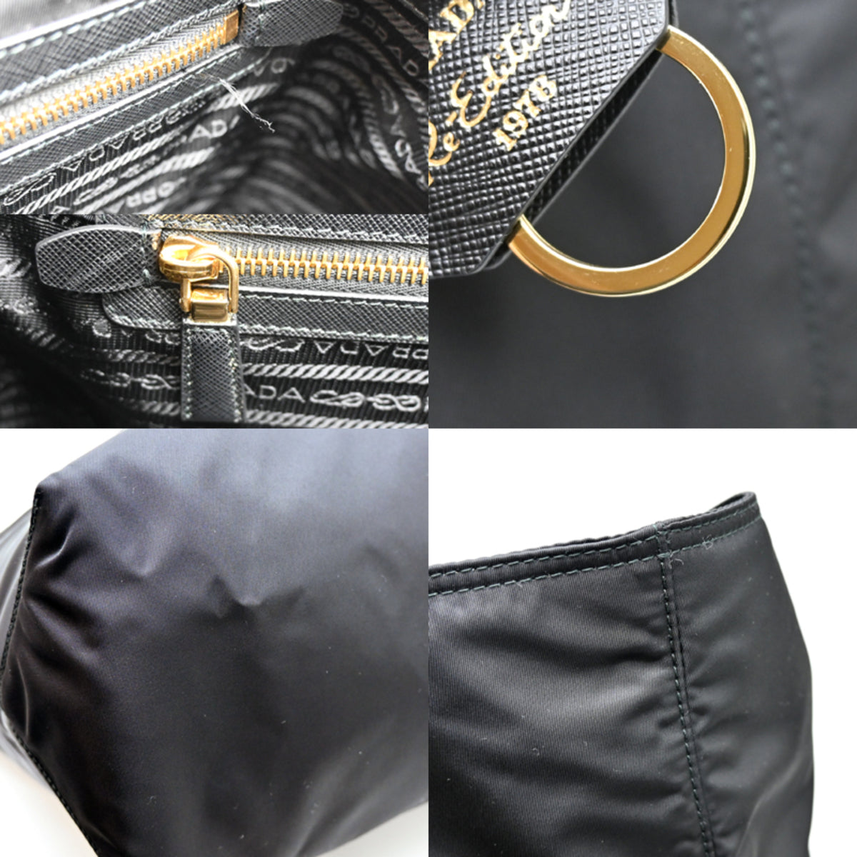 Prada Black Nero Nylon Tote Bag (Pre-Owned)