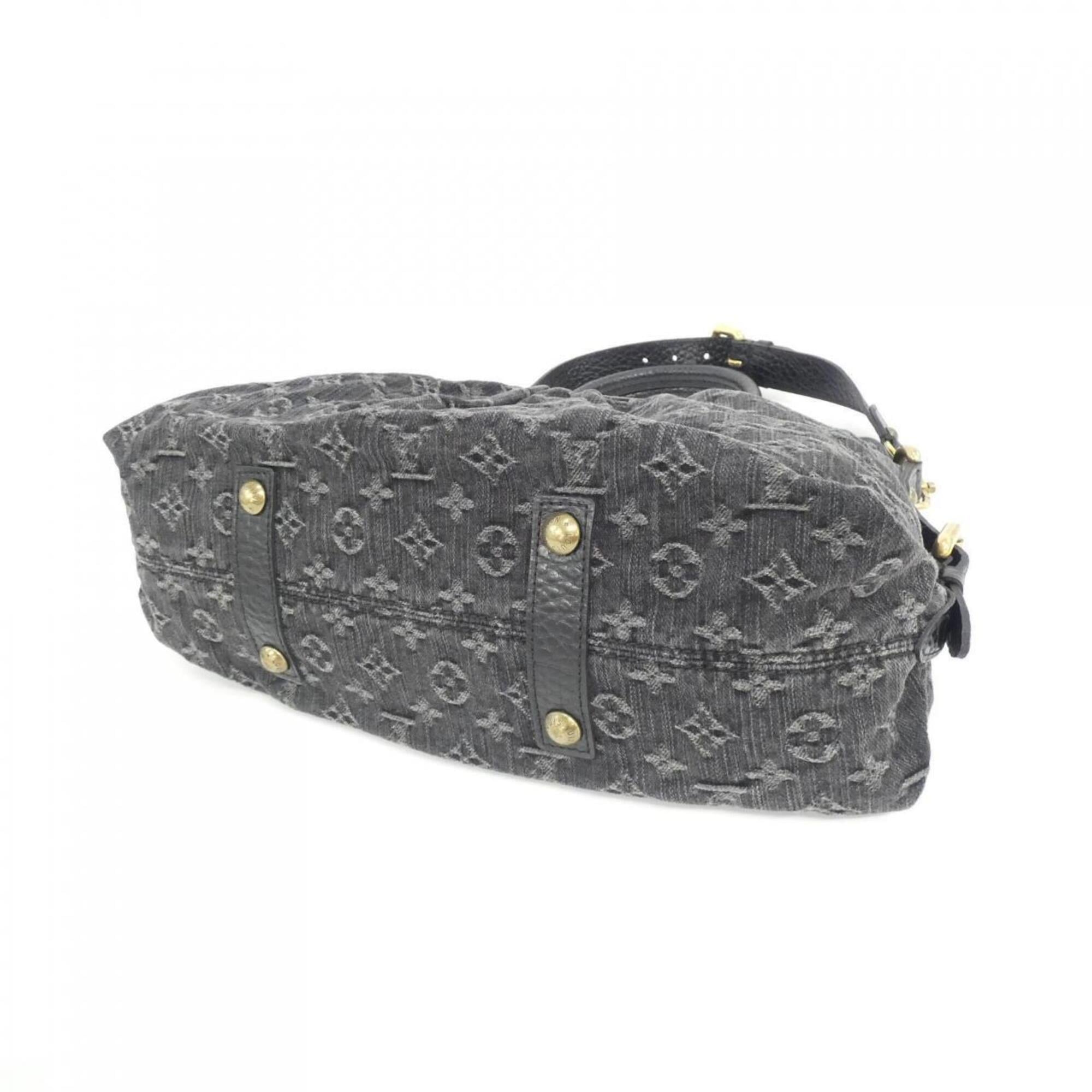 Louis Vuitton Monogram Denim Black Monogram Denim Handbag (Pre-Owned)
