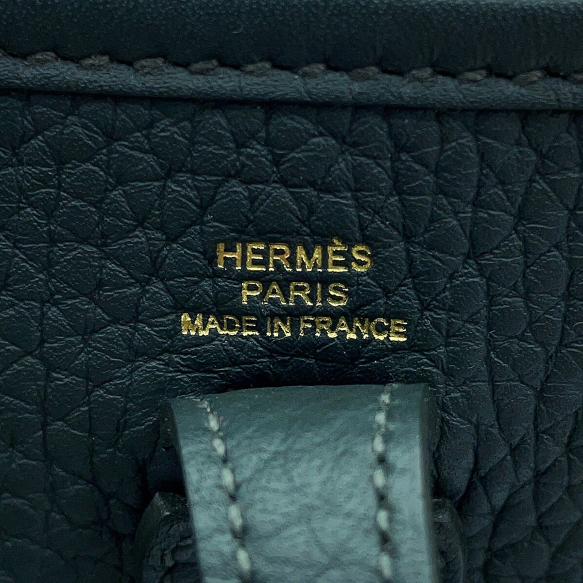 Hermes Evelyne Vert Taurillon Clemence Leather Shoulder Bag (Pre-Owned)