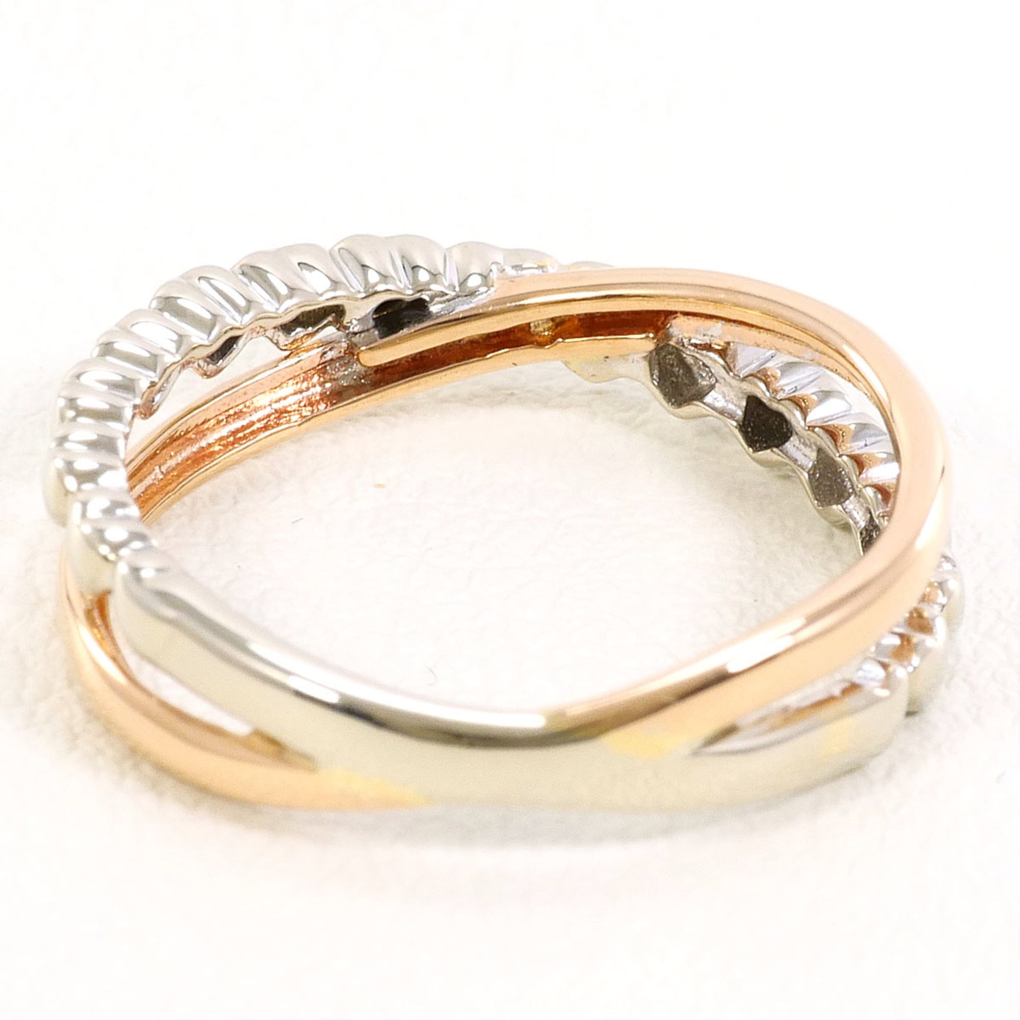Unbranded Pink Gold White Gold Pink Gold (10K) White Gold (10K) Band Ring (Pre-Owned)