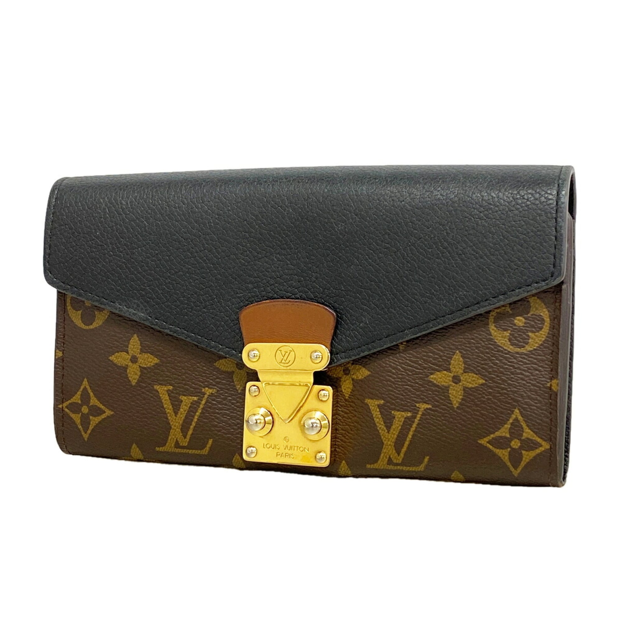 Louis Vuitton Noir Long Wallet (Bi-Fold) (Pre-Owned)