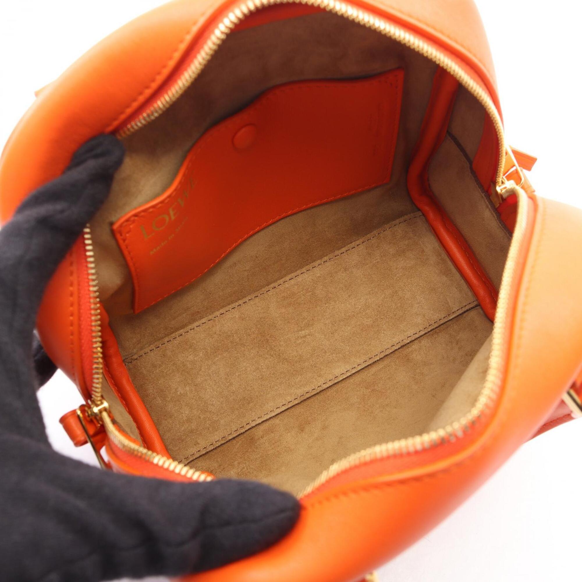 Loewe Orange Leather Handbag (Pre-Owned)