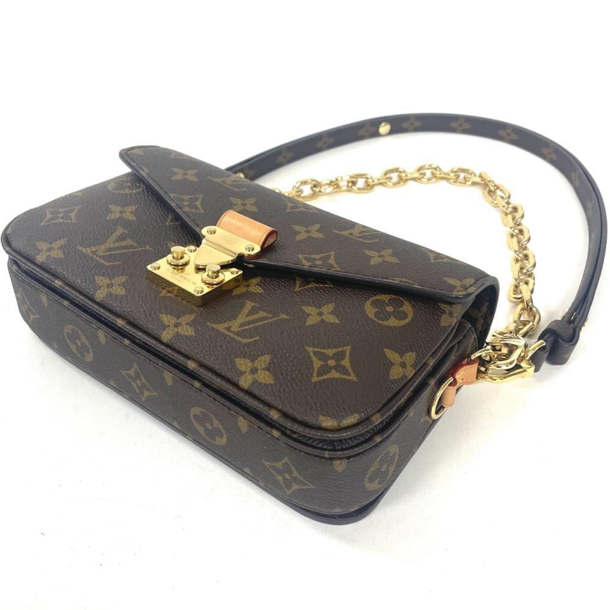 Louis Vuitton Monogram Brown Monogram Pochette Shoulder Bag (Pre-Owned)