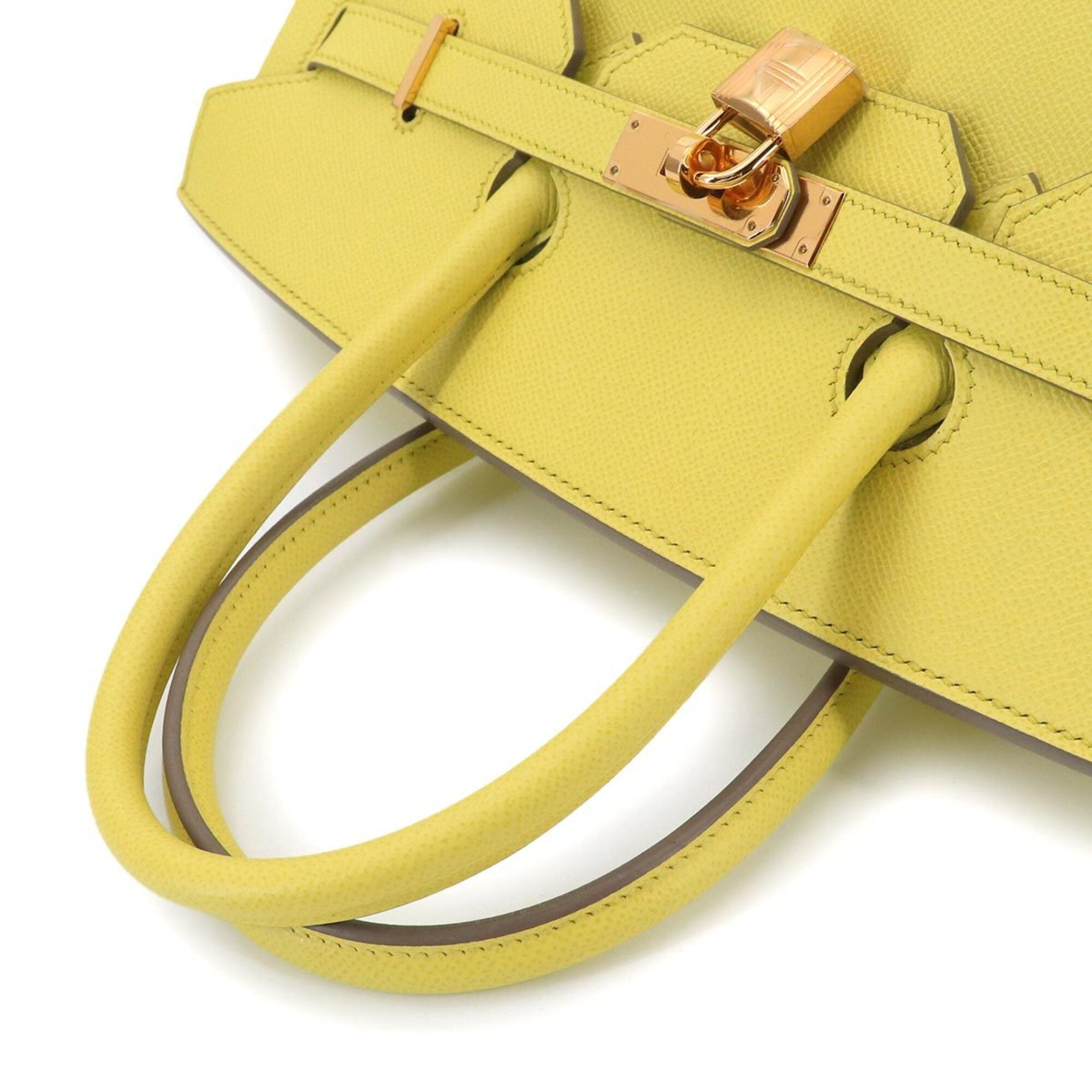 Hermes Lime Epsom Leather Handbag (Pre-Owned)