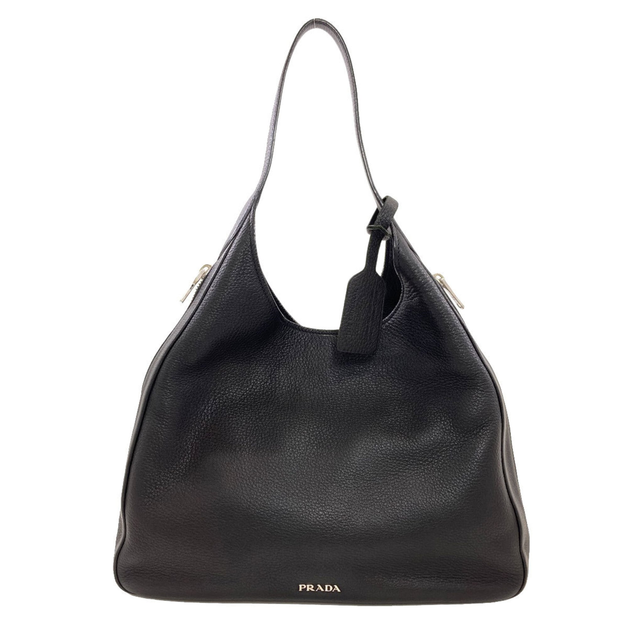 Prada Black Leather Shoulder Bag (Pre-Owned)