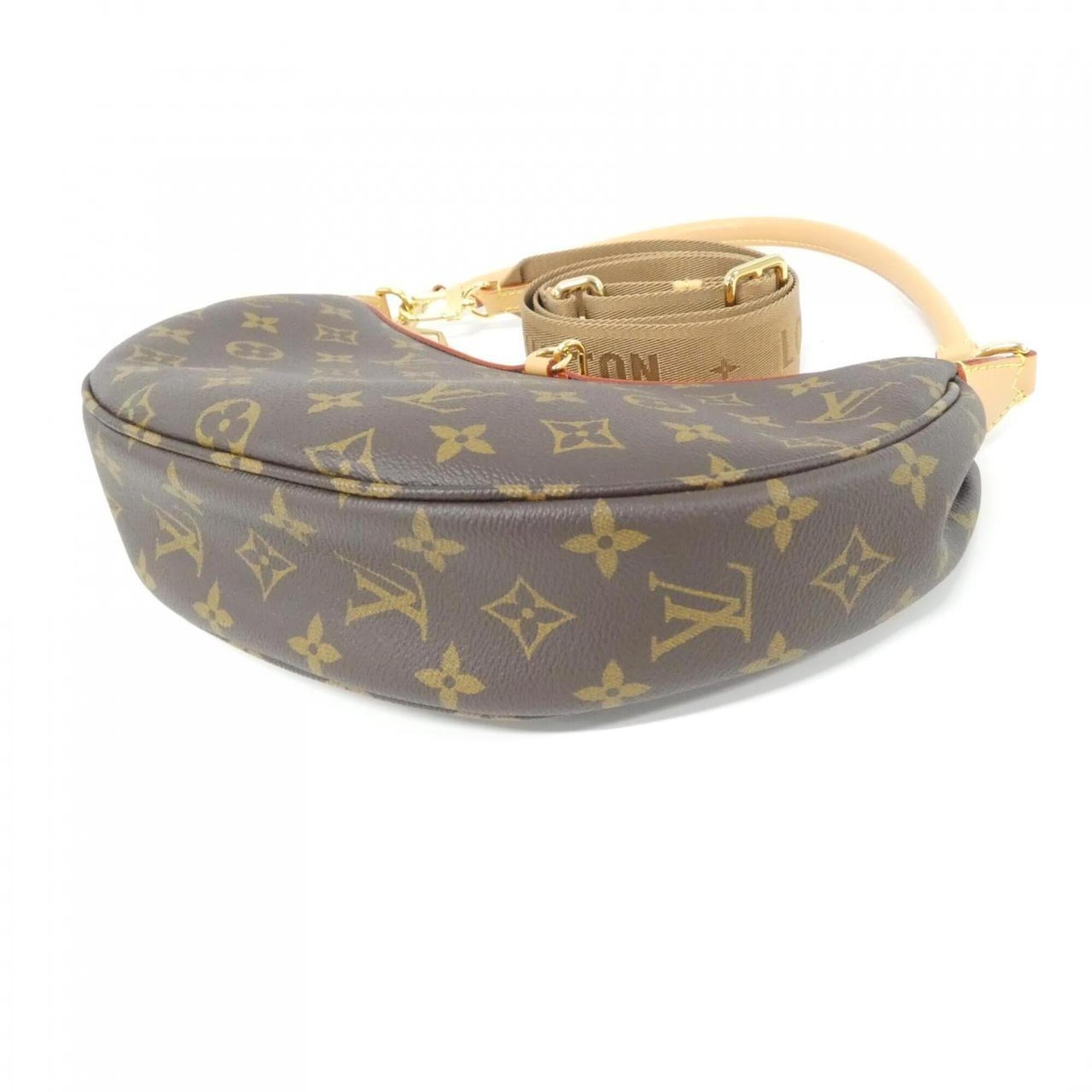 Louis Vuitton Marron Coated Canvas Shoulder Bag (Pre-Owned)