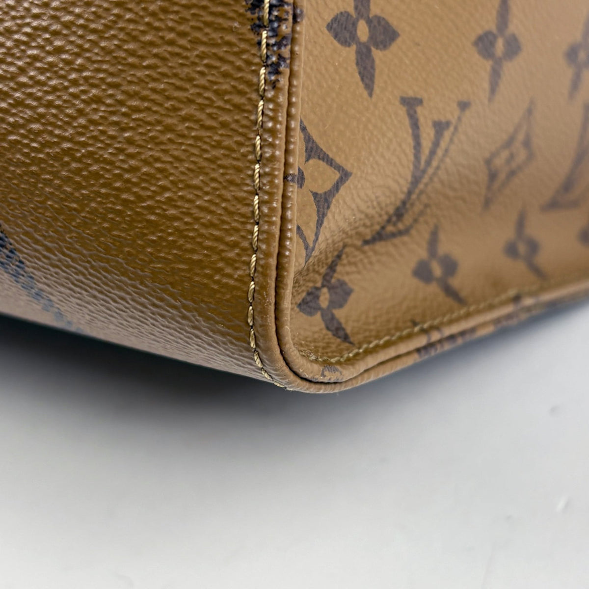 Louis Vuitton Brown Monogram Reverse Tote Bag (Pre-Owned)