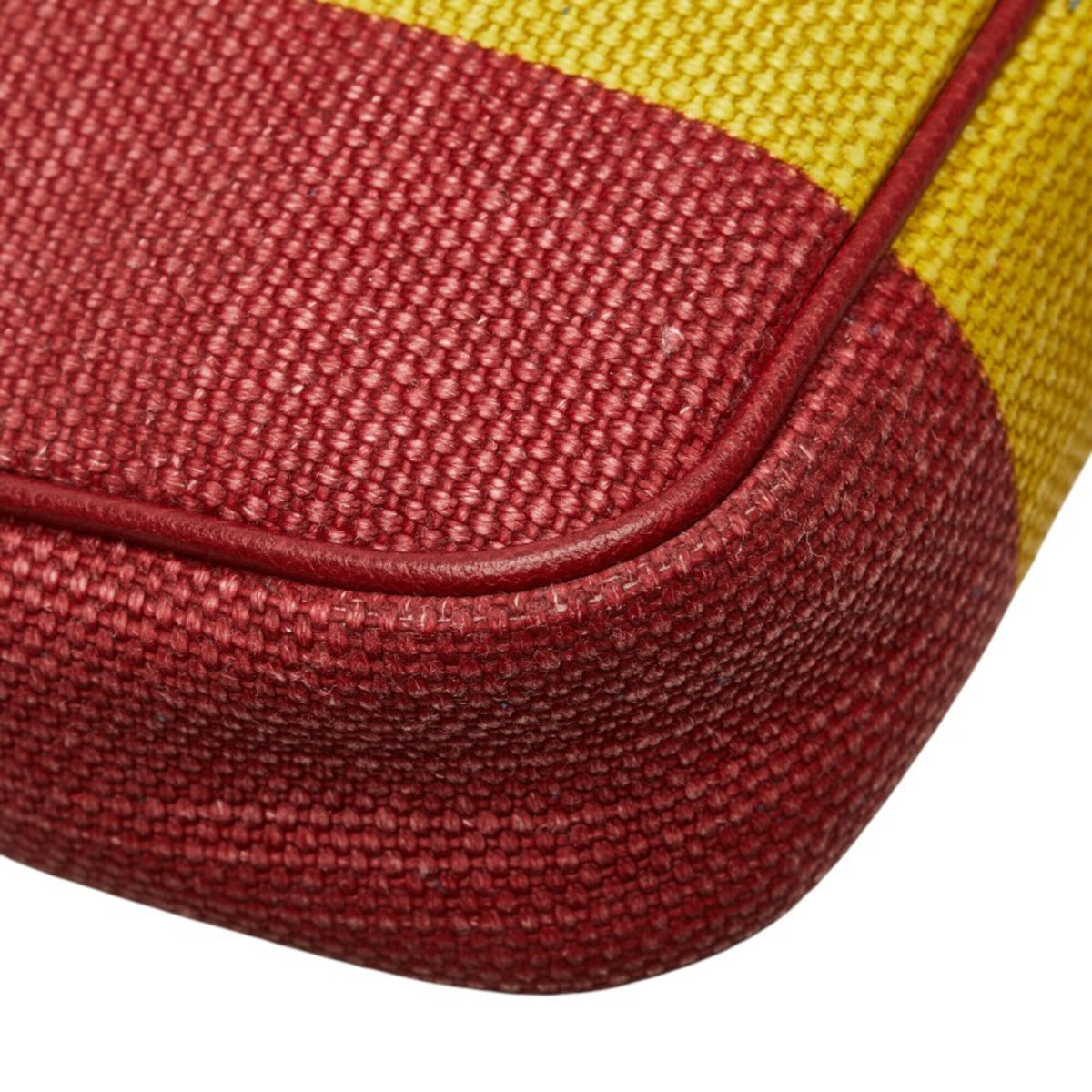 Gucci Multi-Color Canvas Leather Sling Bag (Pre-Owned)