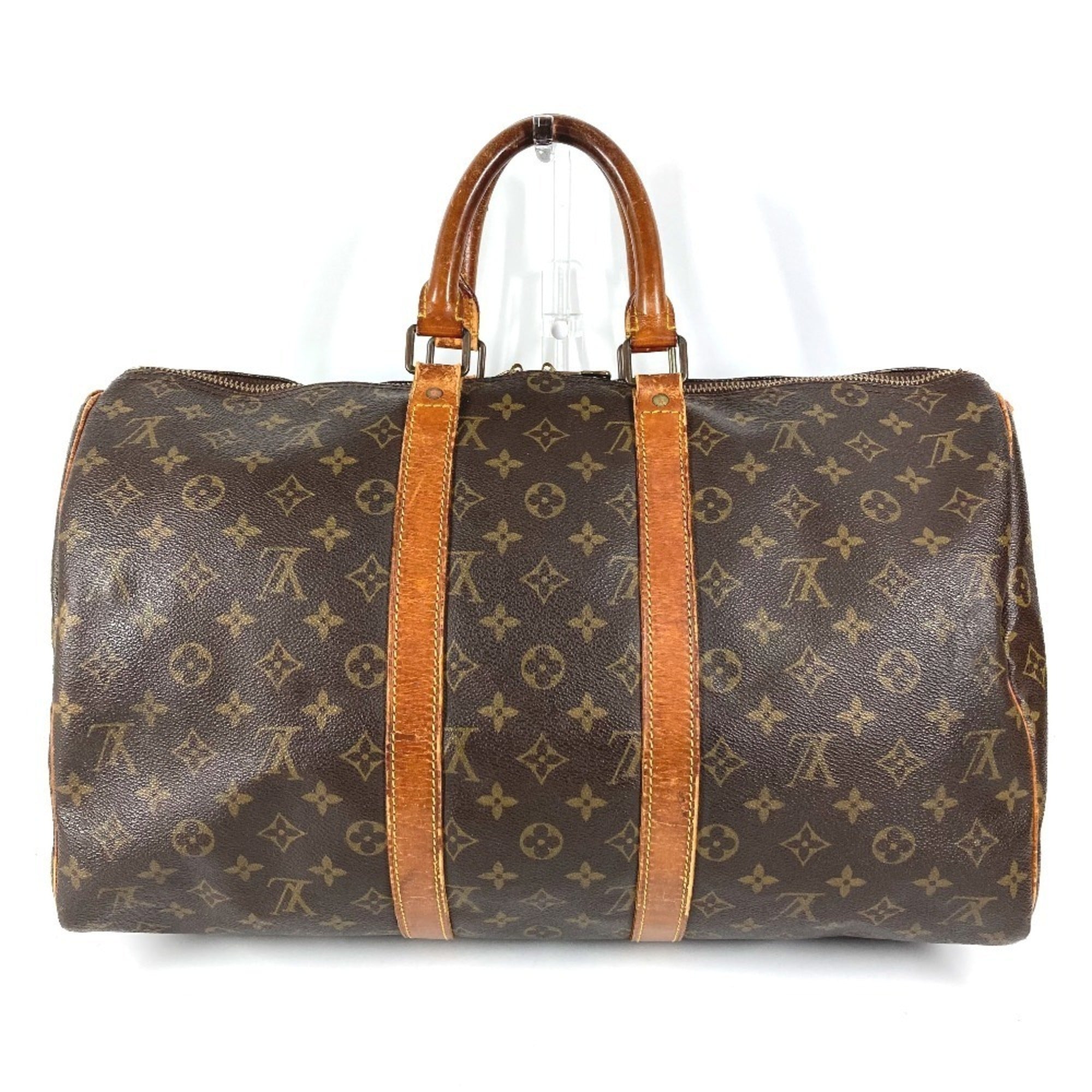 Louis Vuitton Brown Galle Monogram Monogram Boston Bag Handbag (Pre-Owned)
