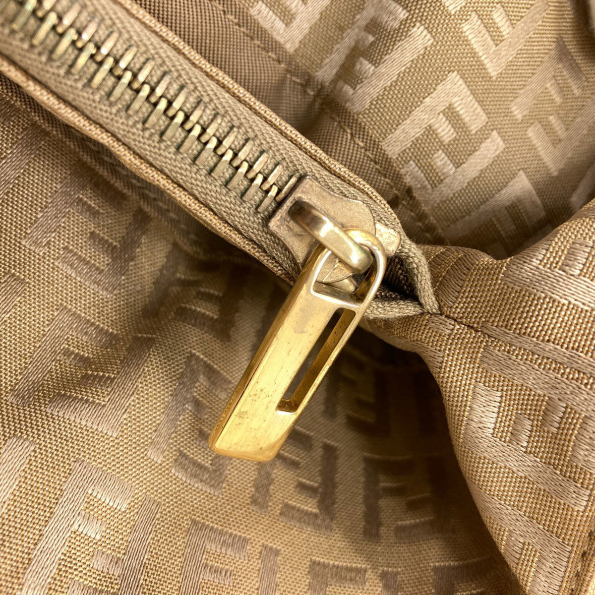 Fendi Brown Canvas Handbag (Pre-Owned)