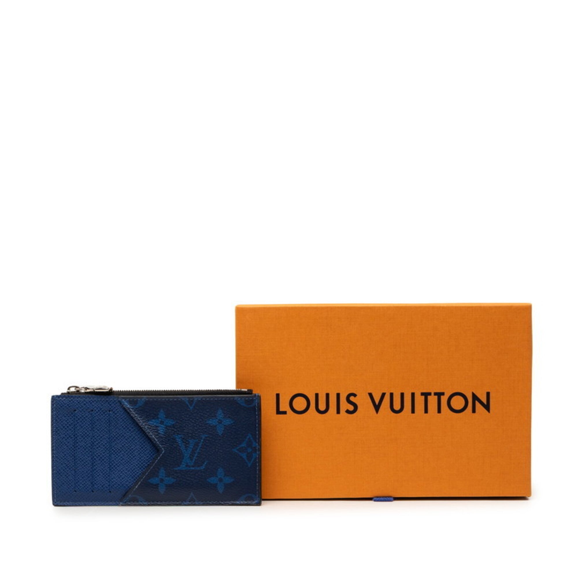 Louis Vuitton Blue Pvc Leather Coin Purse/Coin Case (Pre-Owned)