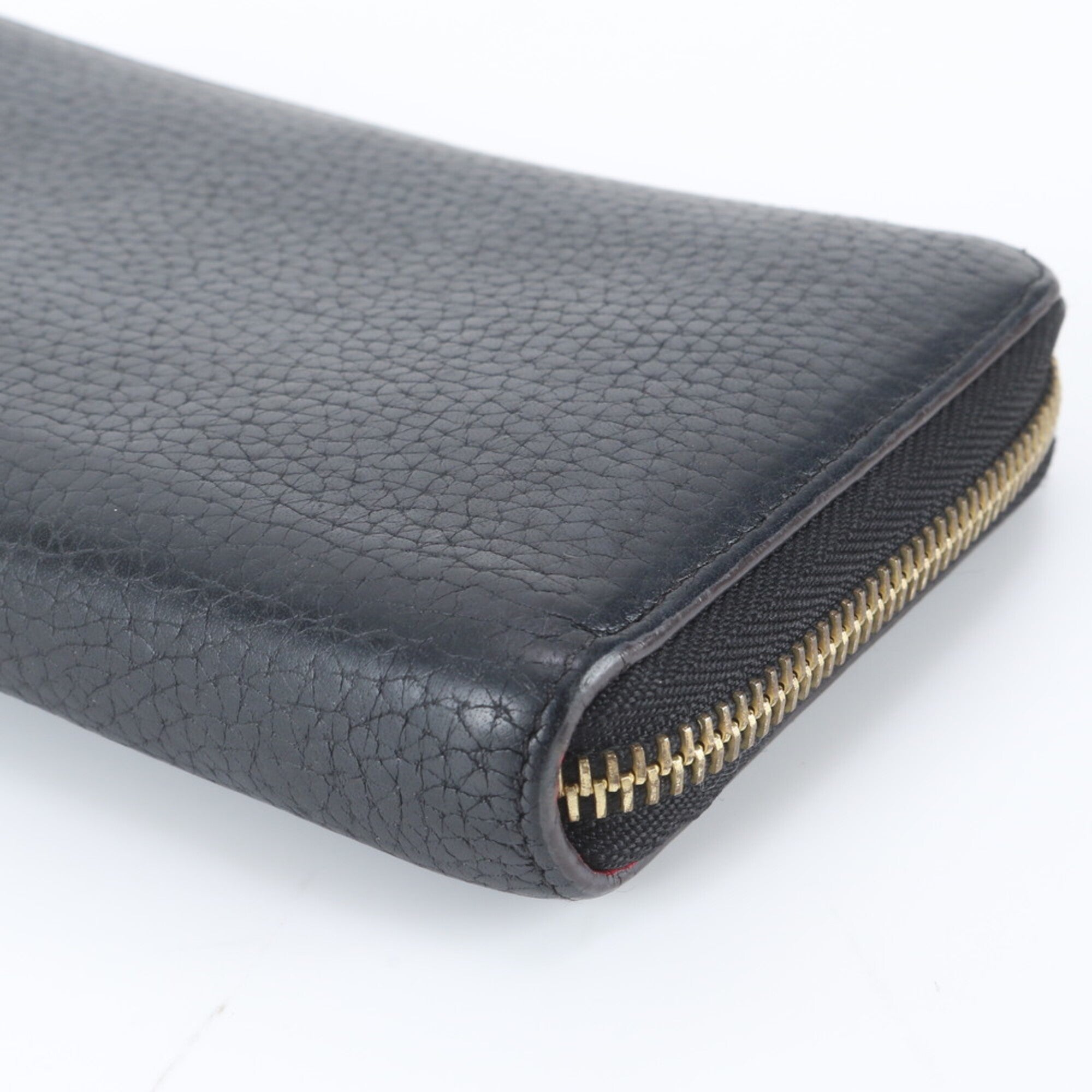 Louis Vuitton Hot Pink Noir Leather Long Wallet (Bi-Fold) (Pre-Owned)