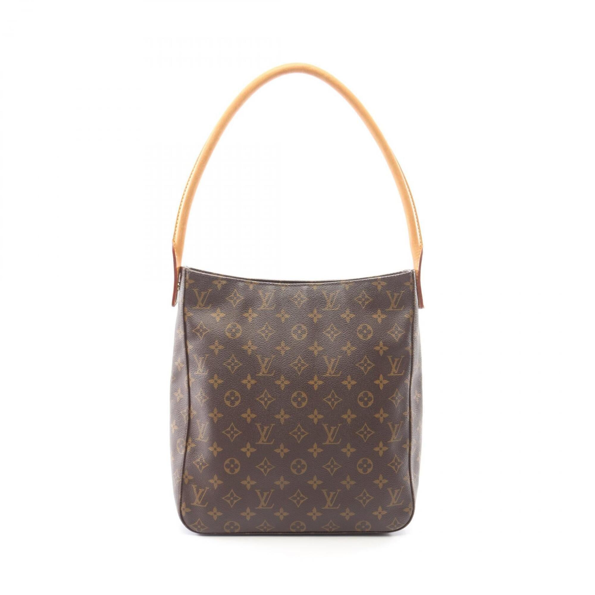 Louis Vuitton Brown Monogram Leather Coated Canvas Handbag Shoulder Bag (Pre-Owned)