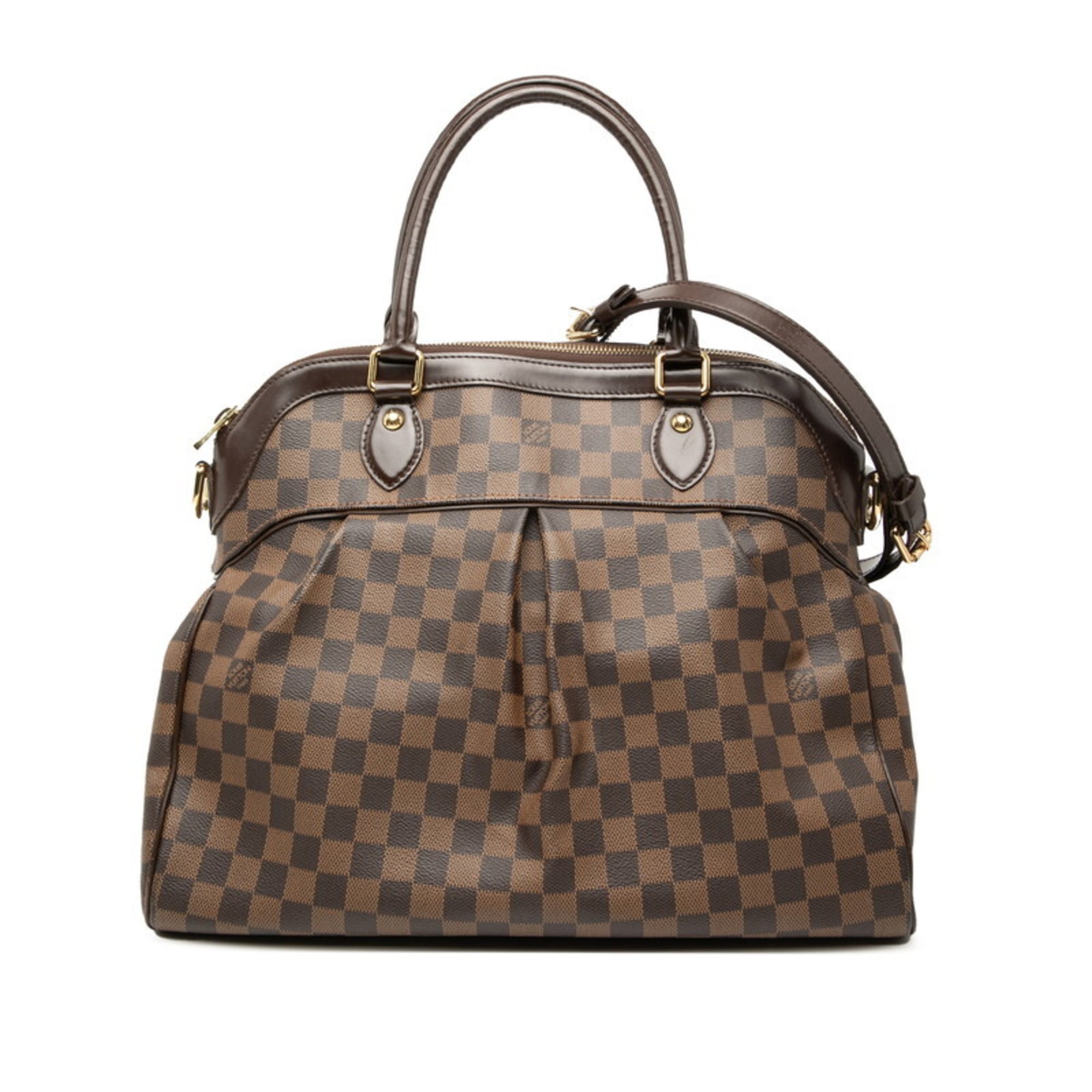 Louis Vuitton Brown Pvc Leather Handbag Shoulder Bag (Pre-Owned)