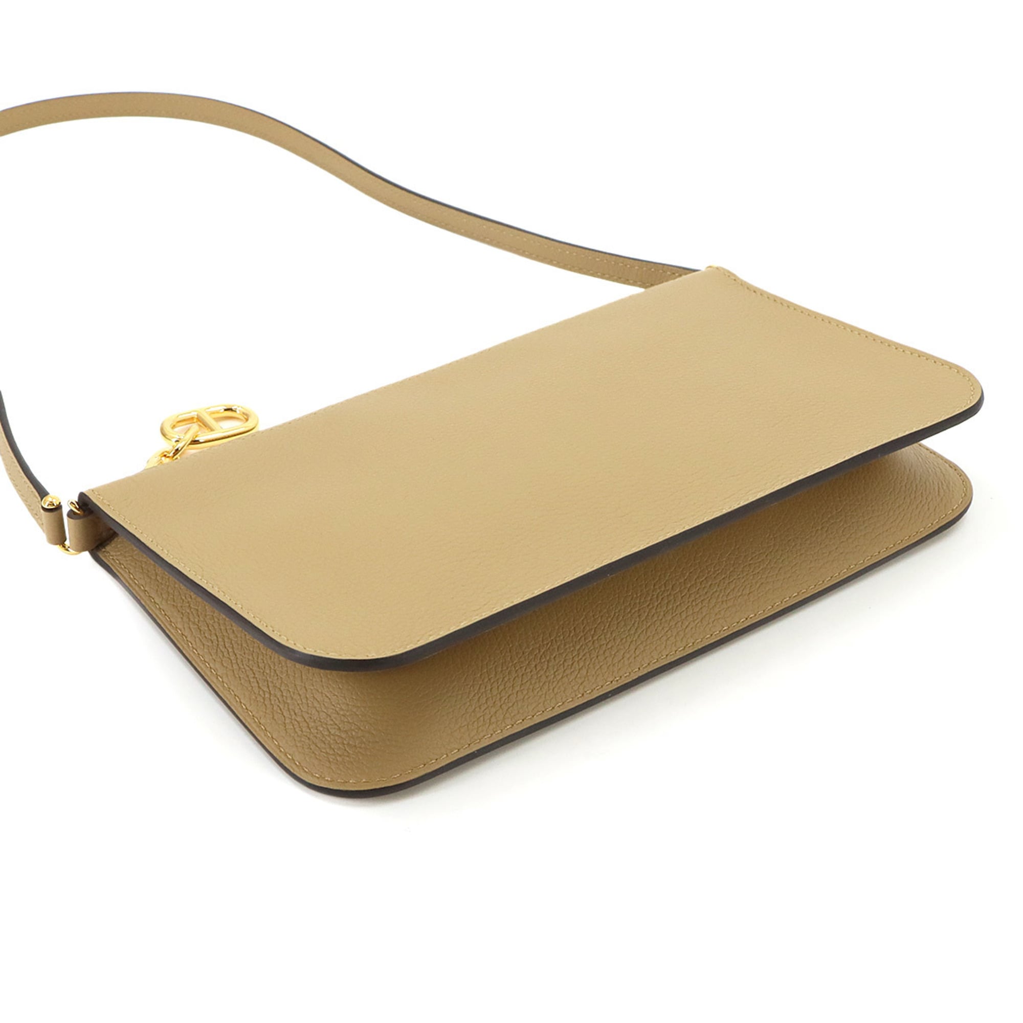 Hermes Kraft Evercalf Leather Shoulder Bag (Pre-Owned)
