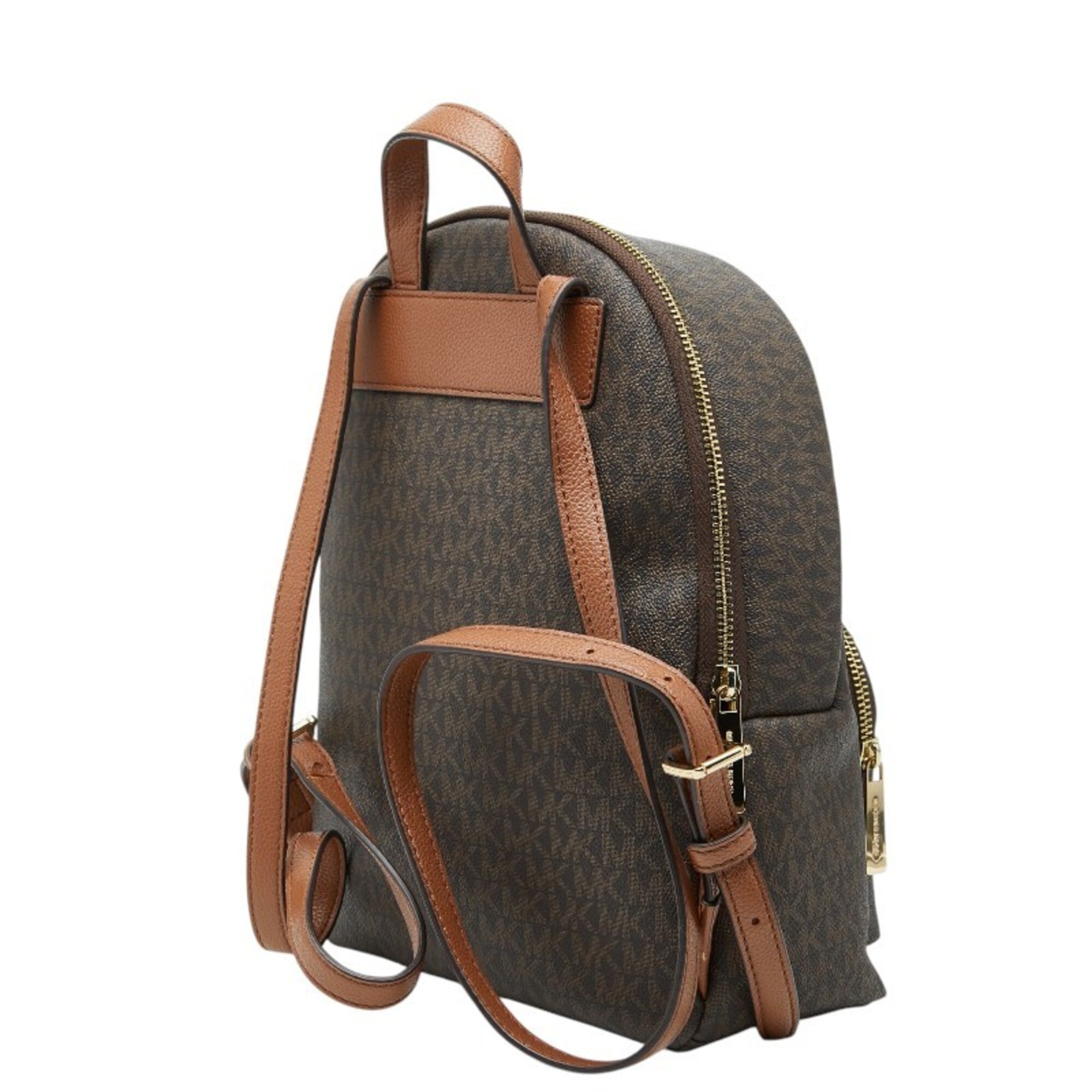 Michael Kors Brown Pvc Leather Backpack (Pre-Owned)