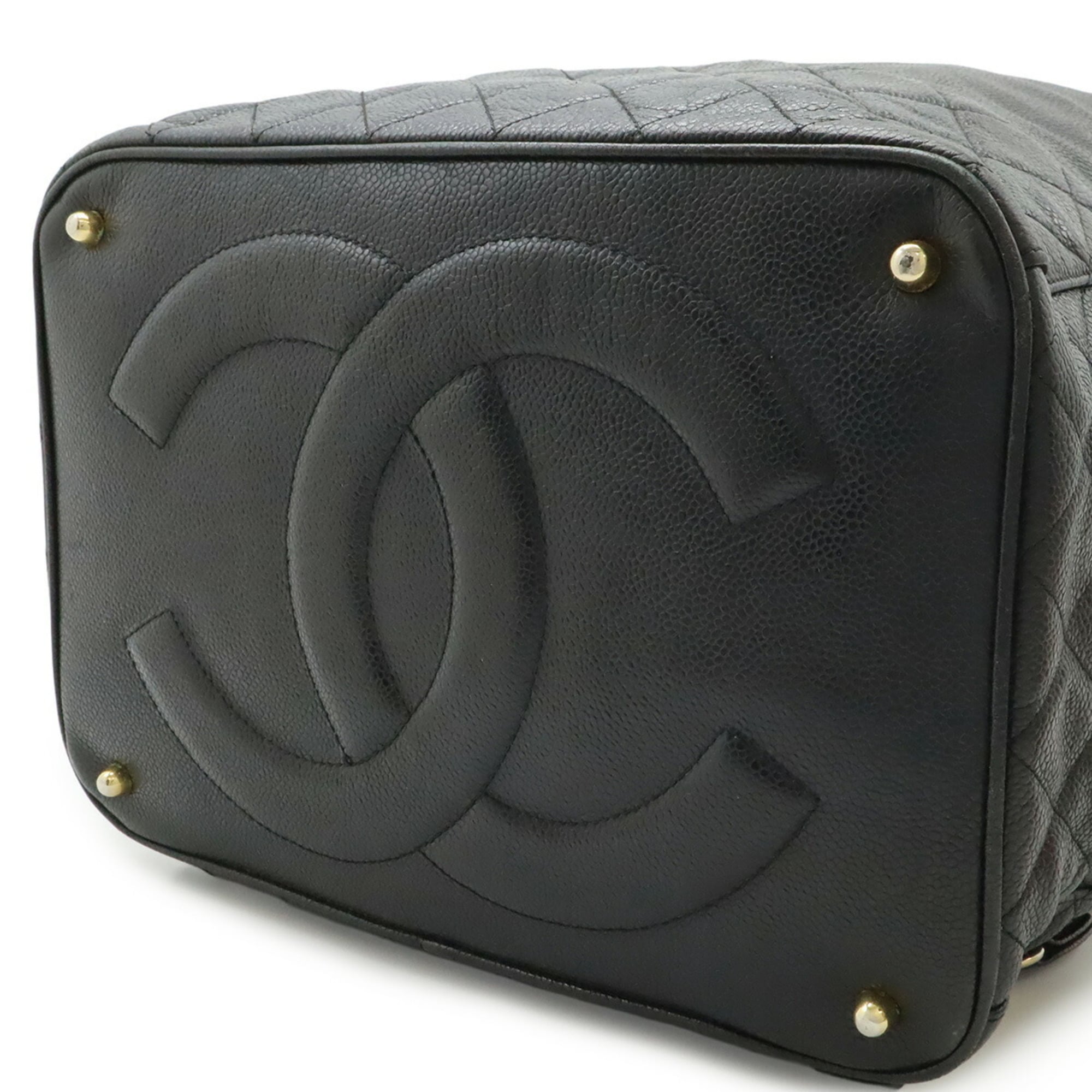 Chanel Black Grained Calfskin Backpack (Pre-Owned)