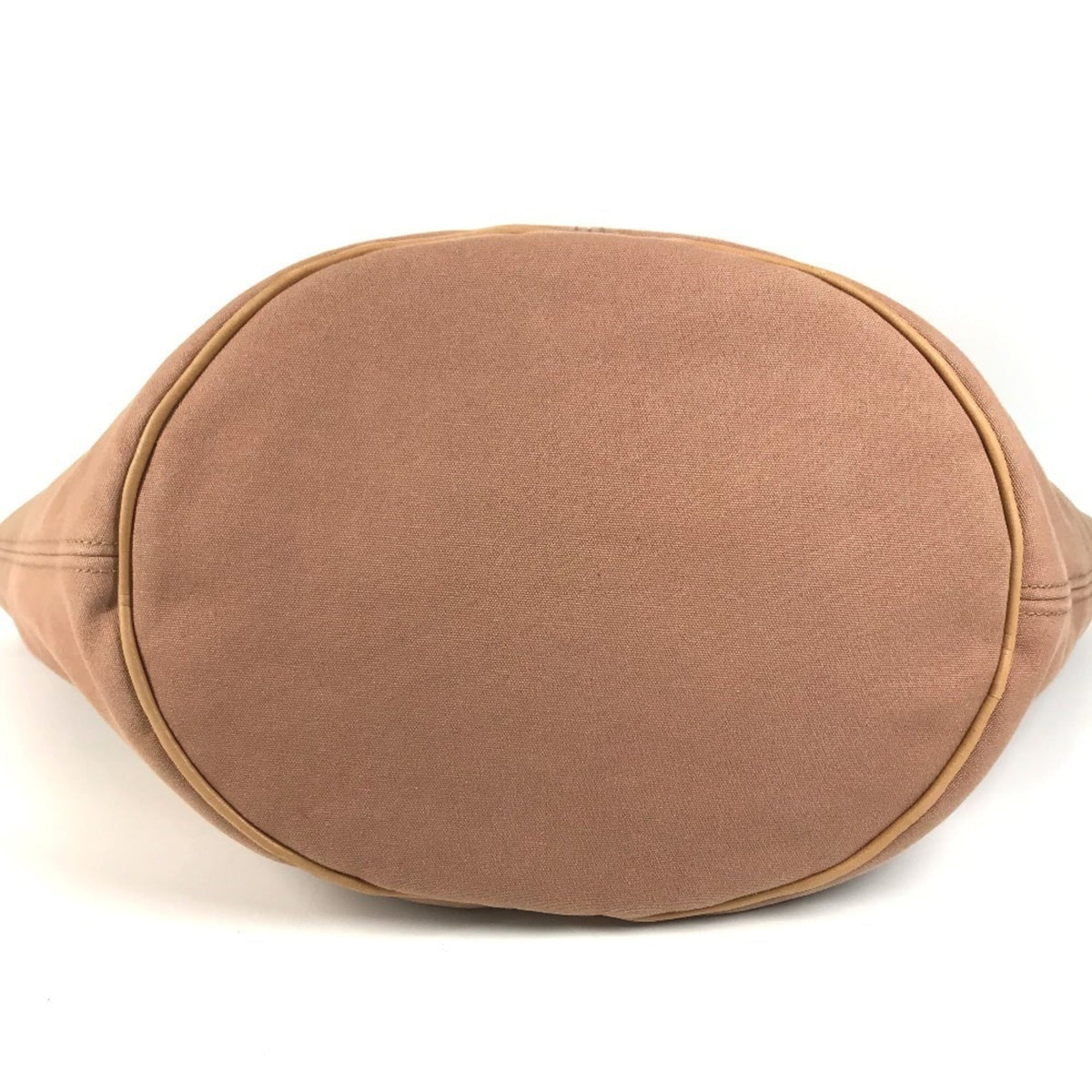 Hermes Brown Cotton Beach Bag Shoulder Bag Tote Bag (Pre-Owned)