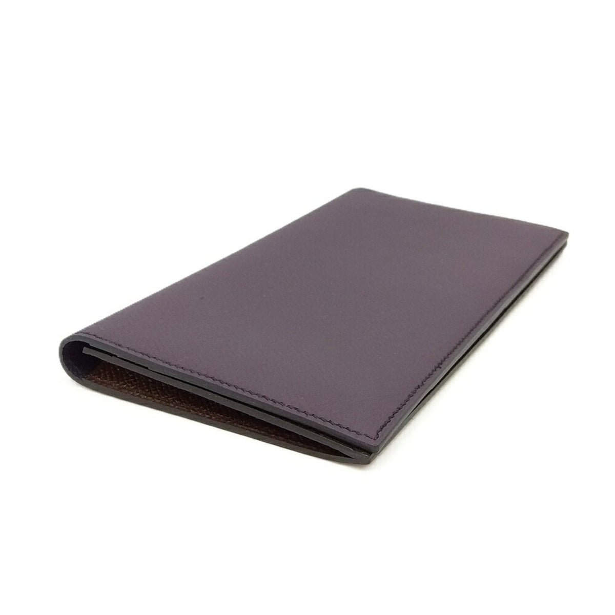 Hermes Purple Epsom Leather Bill Wallet (Bi-Fold) (Pre-Owned)