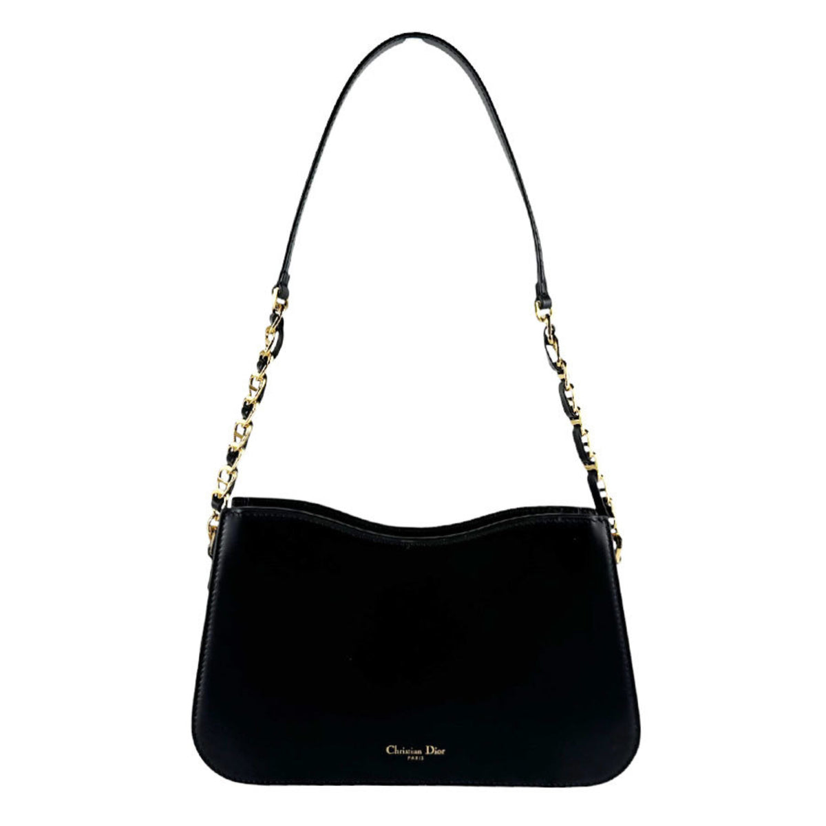 Christian Dior Black Leather Shoulder Bag (Pre-Owned)