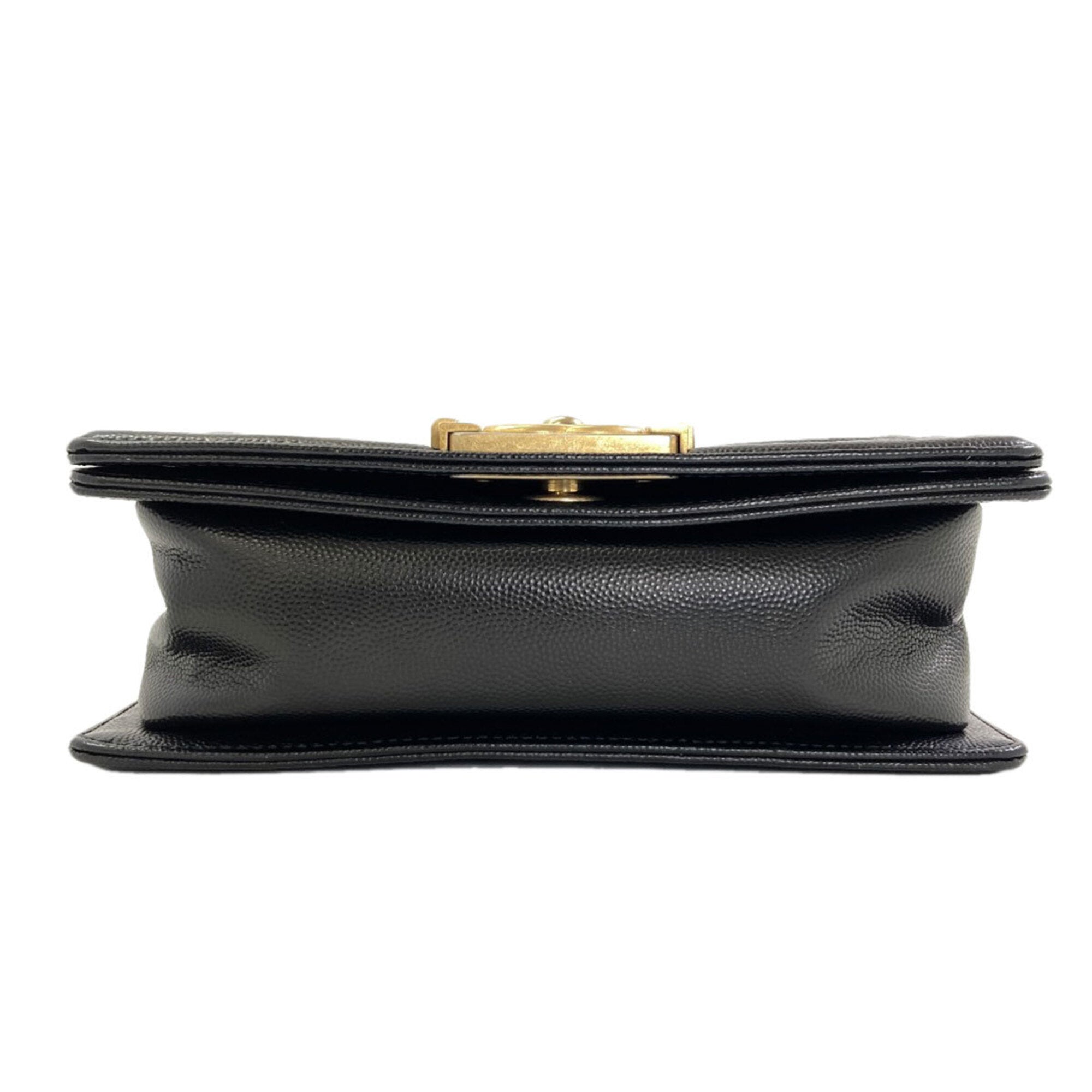 Chanel Black Leather Shoulder Bag (Pre-Owned)