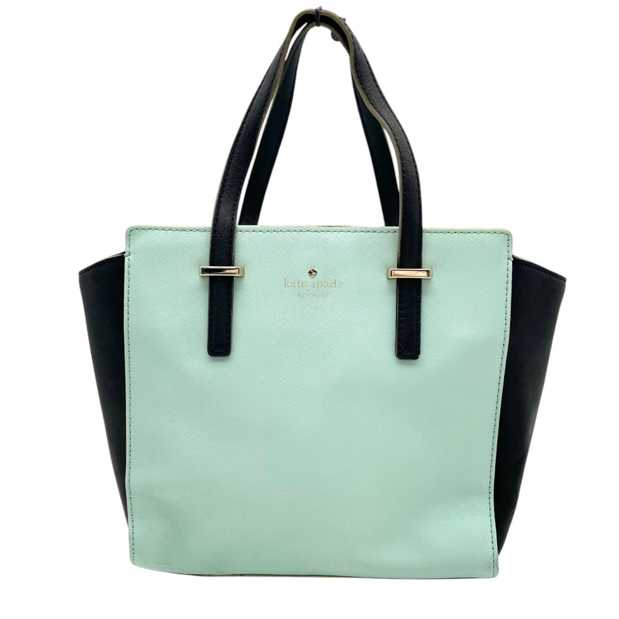 Kate Spade Black Green Leather Handbag Shoulder Bag (Pre-Owned)