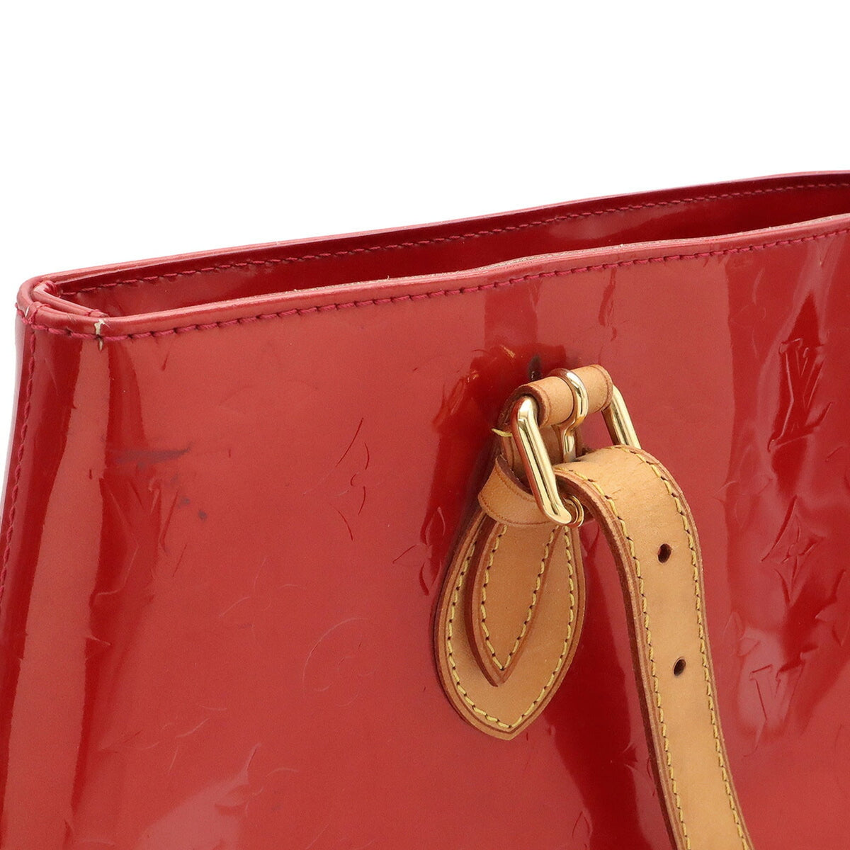 Louis Vuitton Noisette Red Color Leather Tote Bag (Pre-Owned)