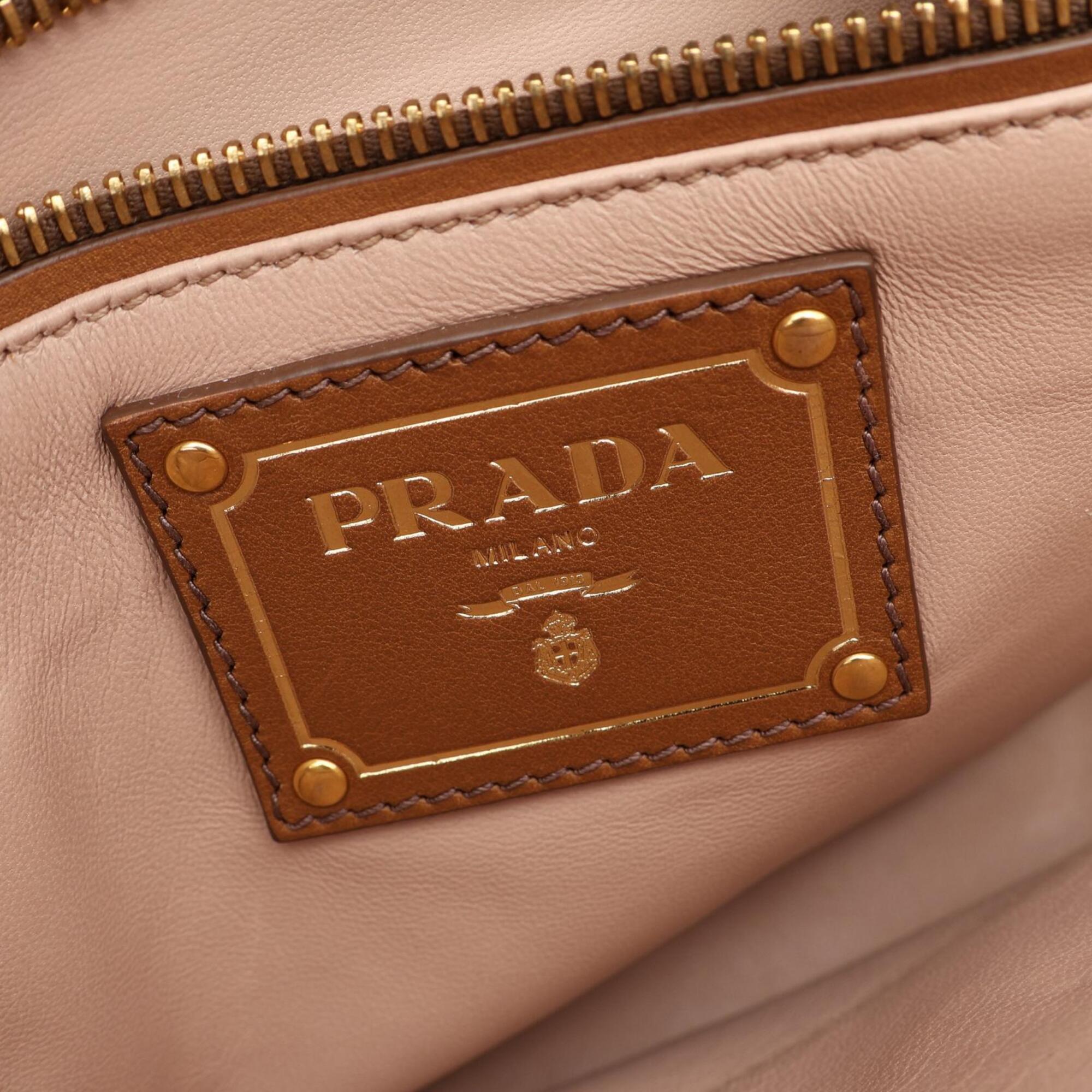 Prada Brown Leather Handbag (Pre-Owned)