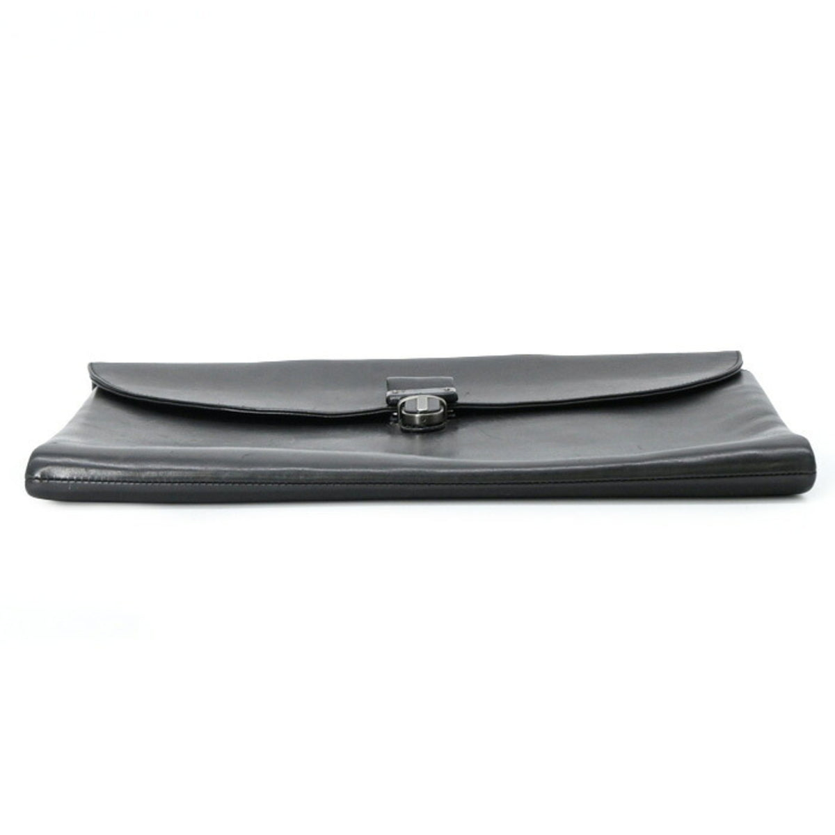 Bottega Veneta Black Leather Attaché Case Briefcase (Pre-Owned)