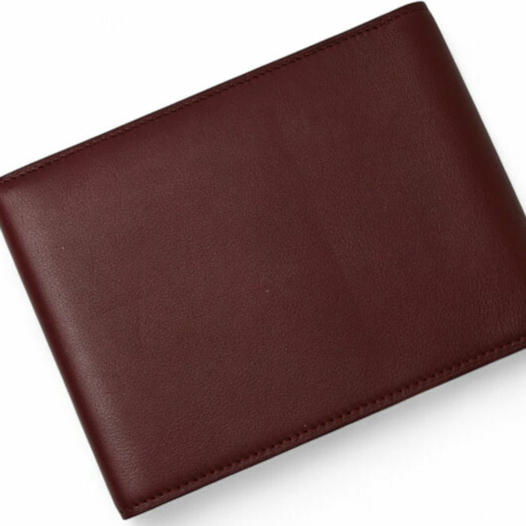 Cartier Bordeaux Leather Wallet (Tri-Fold) (Pre-Owned)