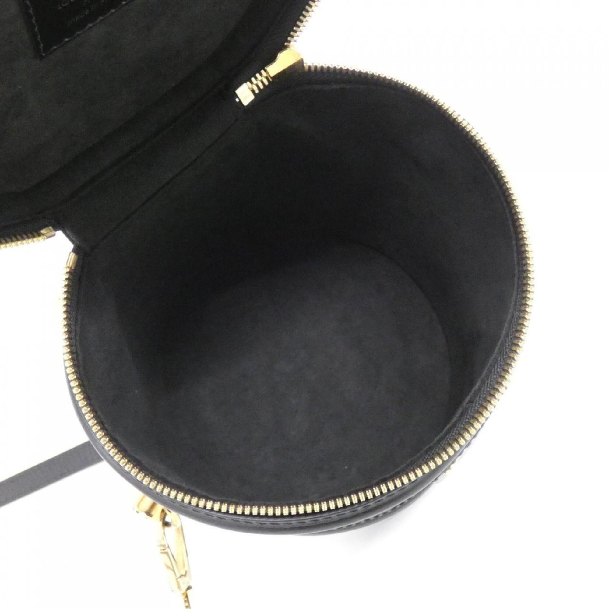 Louis Vuitton Black Leather Handbag (Pre-Owned)