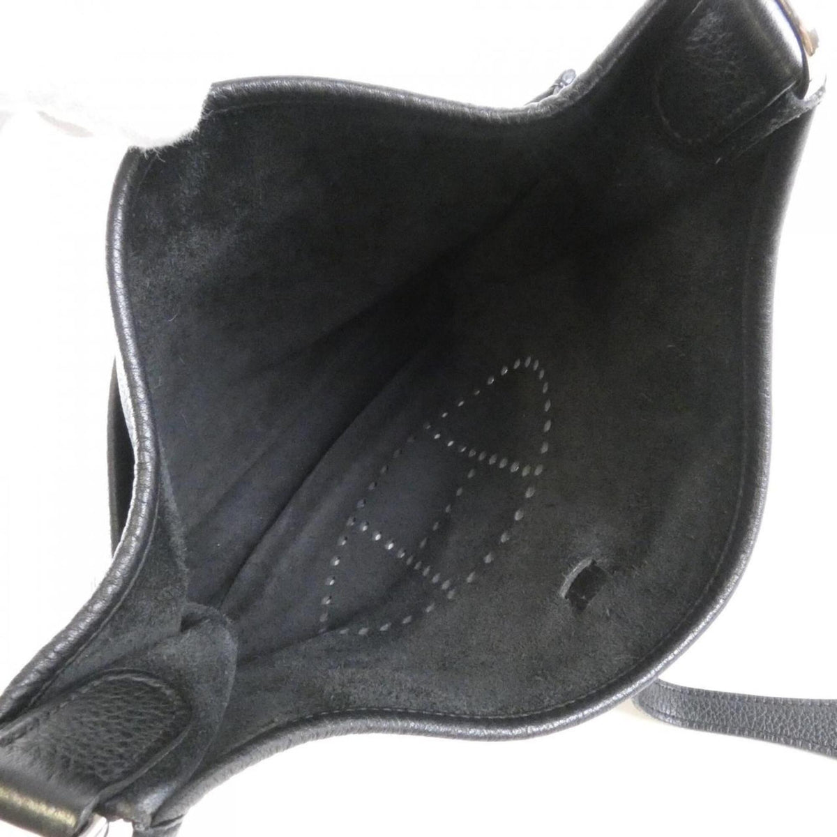 Hermes Black Taurillon Clemence Leather Shoulder Bag (Pre-Owned)